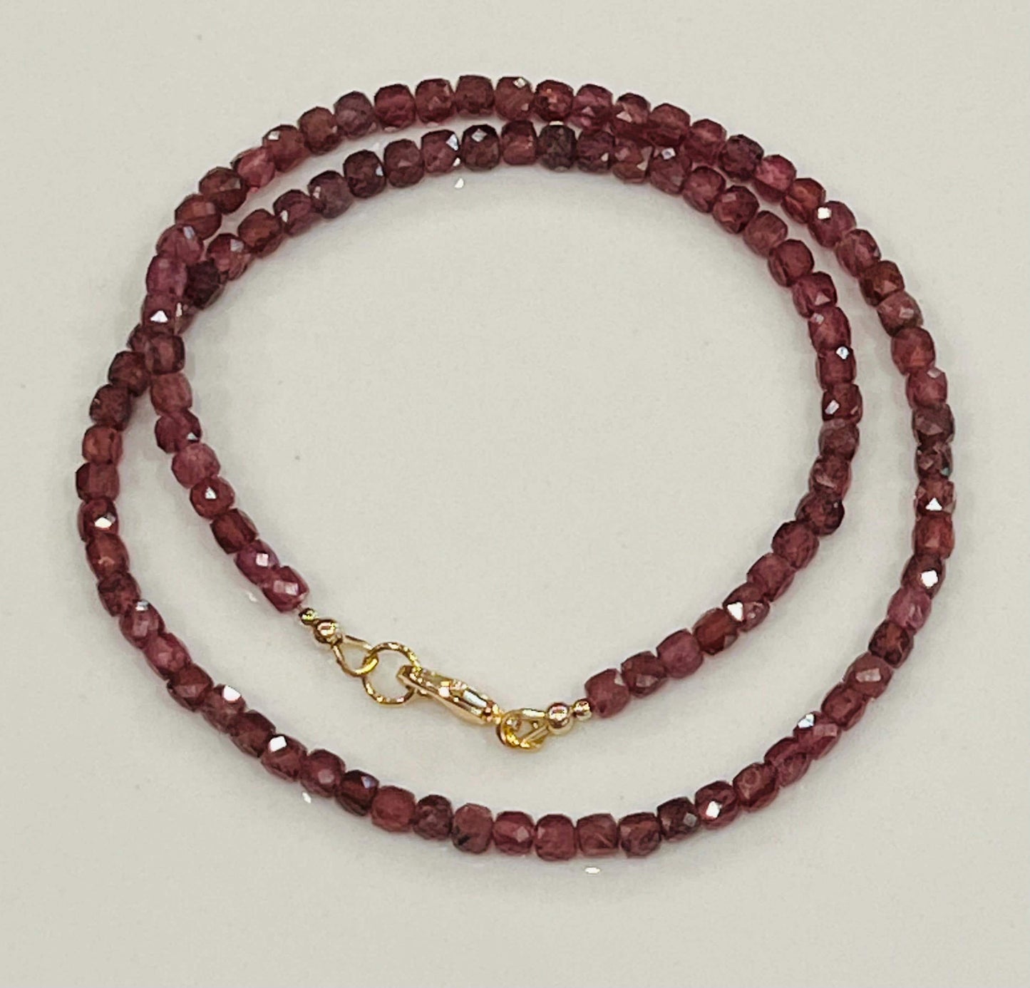 Mozambique Garnet Beaded Necklace