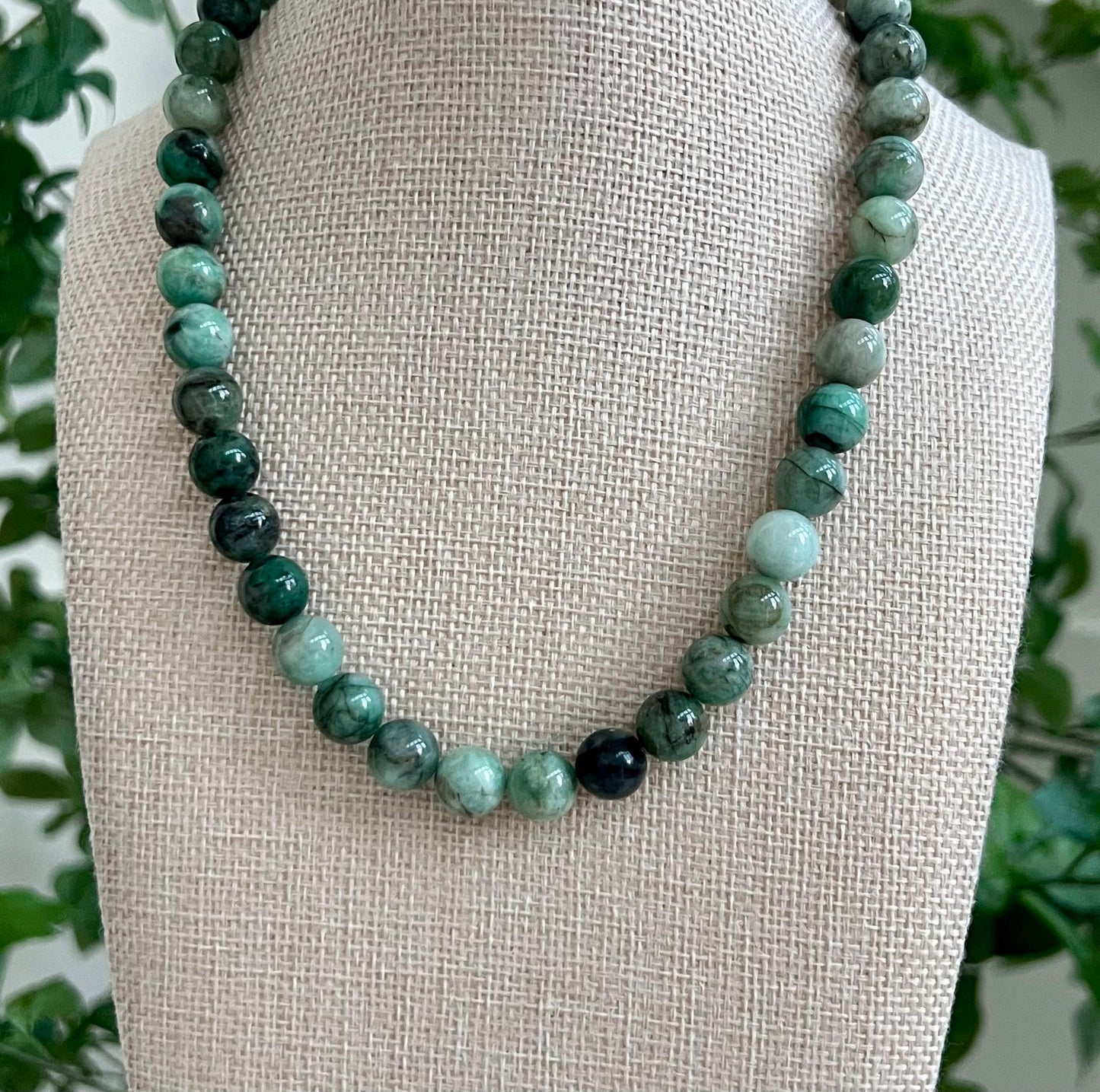 Emerald Beaded Necklace