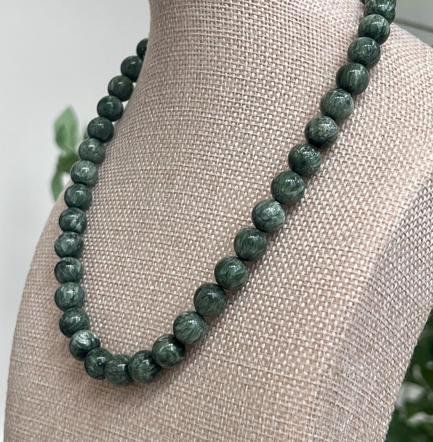 Seraphinite Beaded Necklace