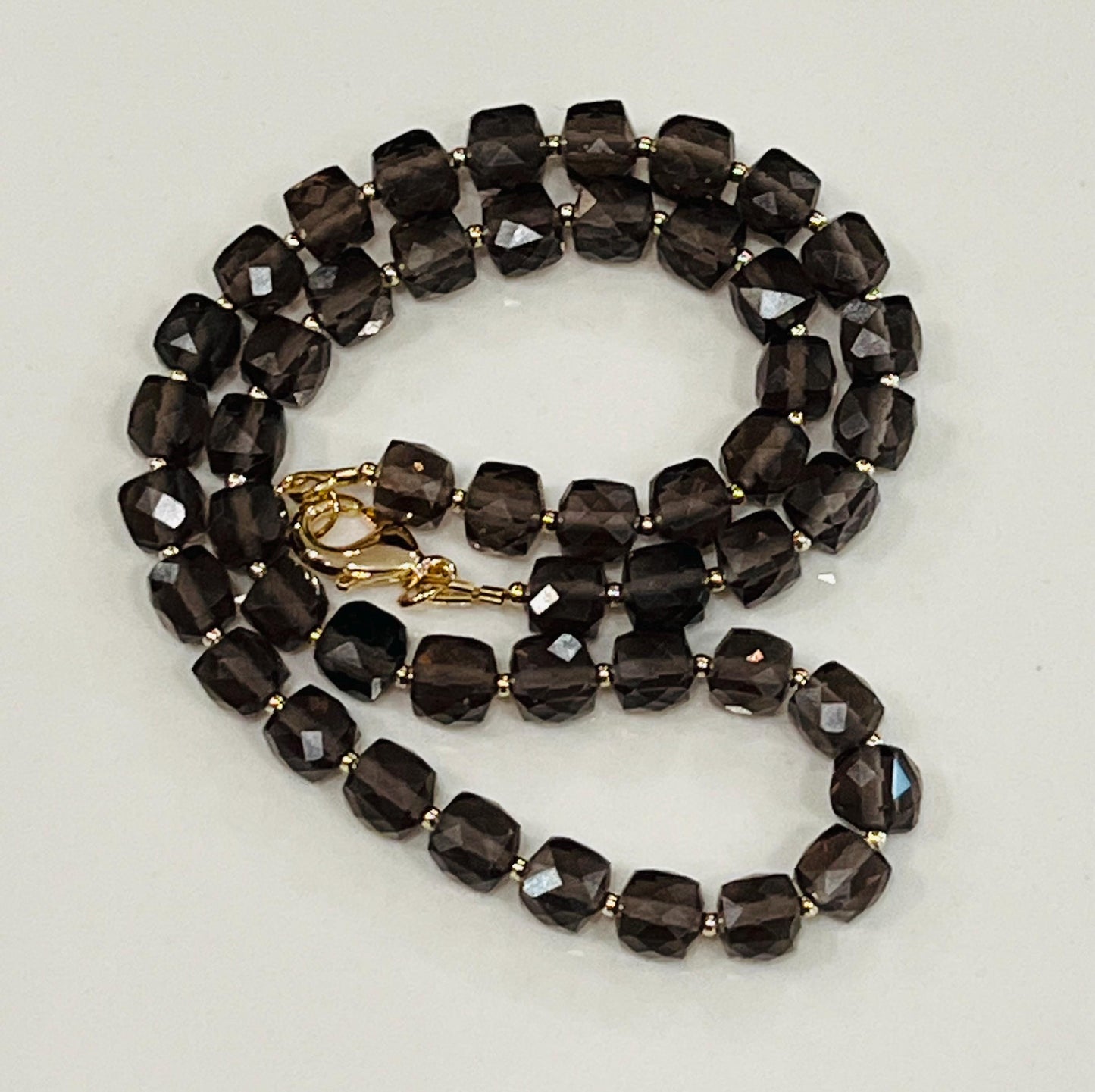Smoky Quartz Beaded Necklace