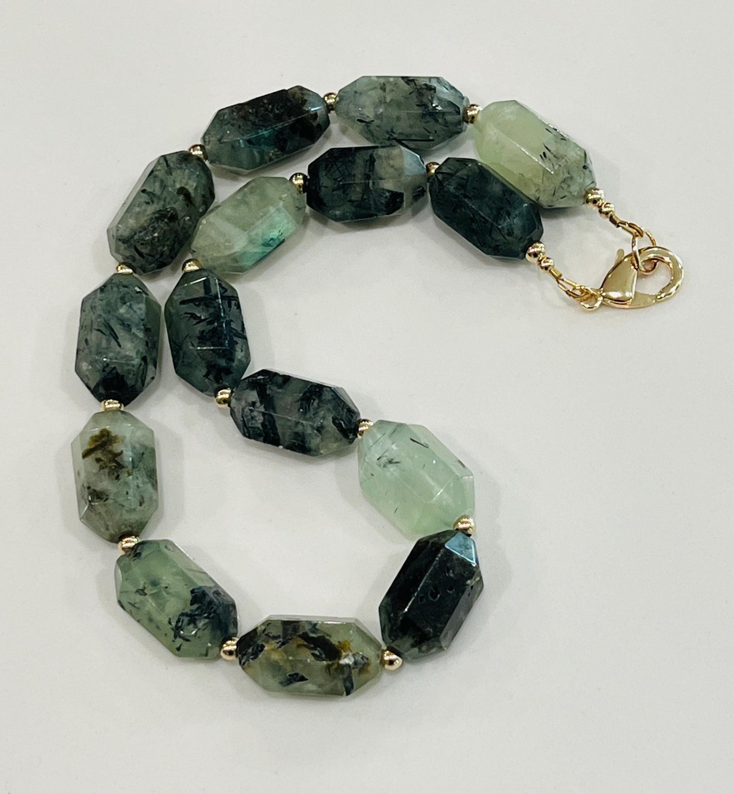 Prehnite Beaded Layering Necklace