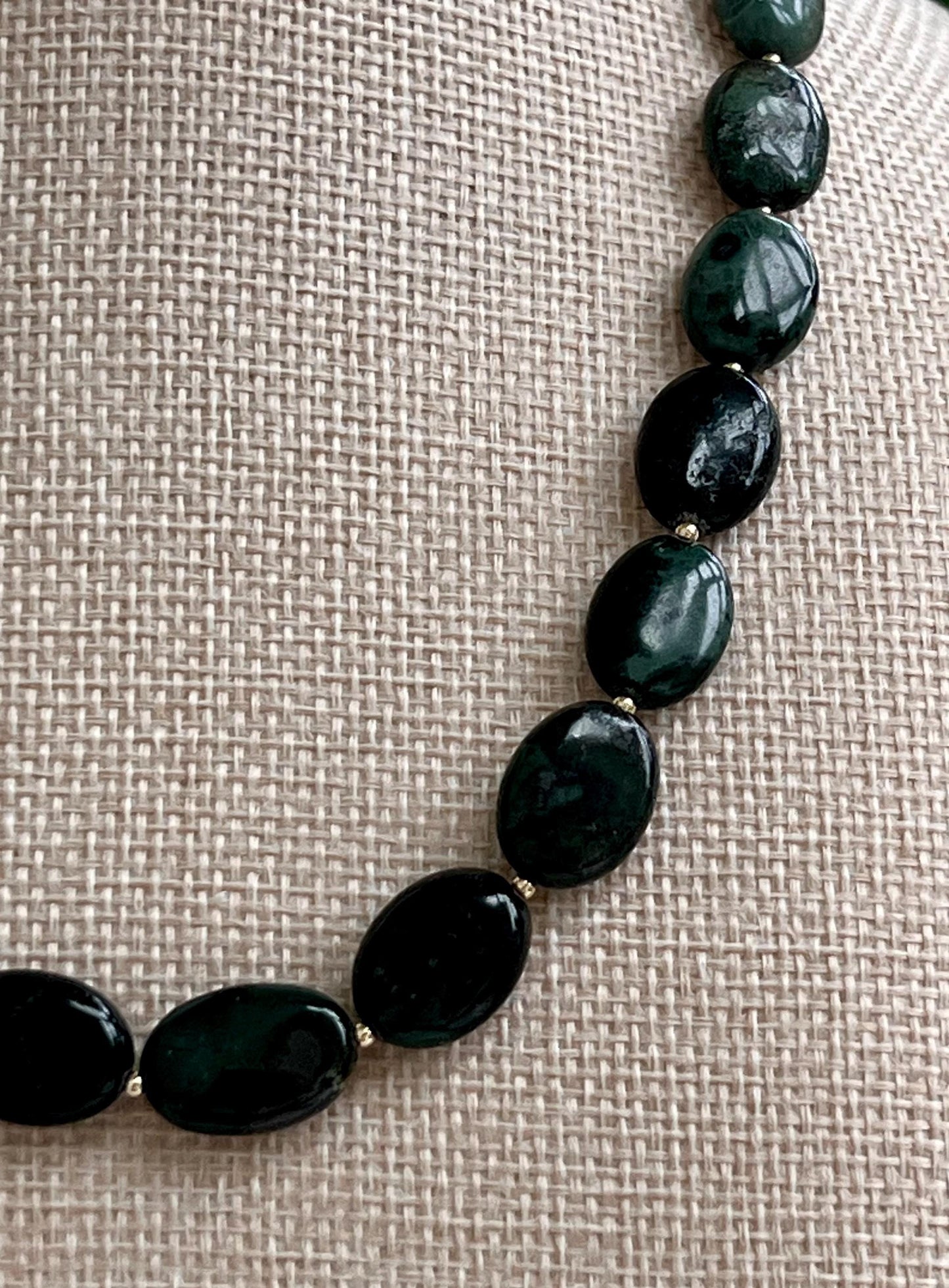 Seaweed Jasper Beaded Necklace