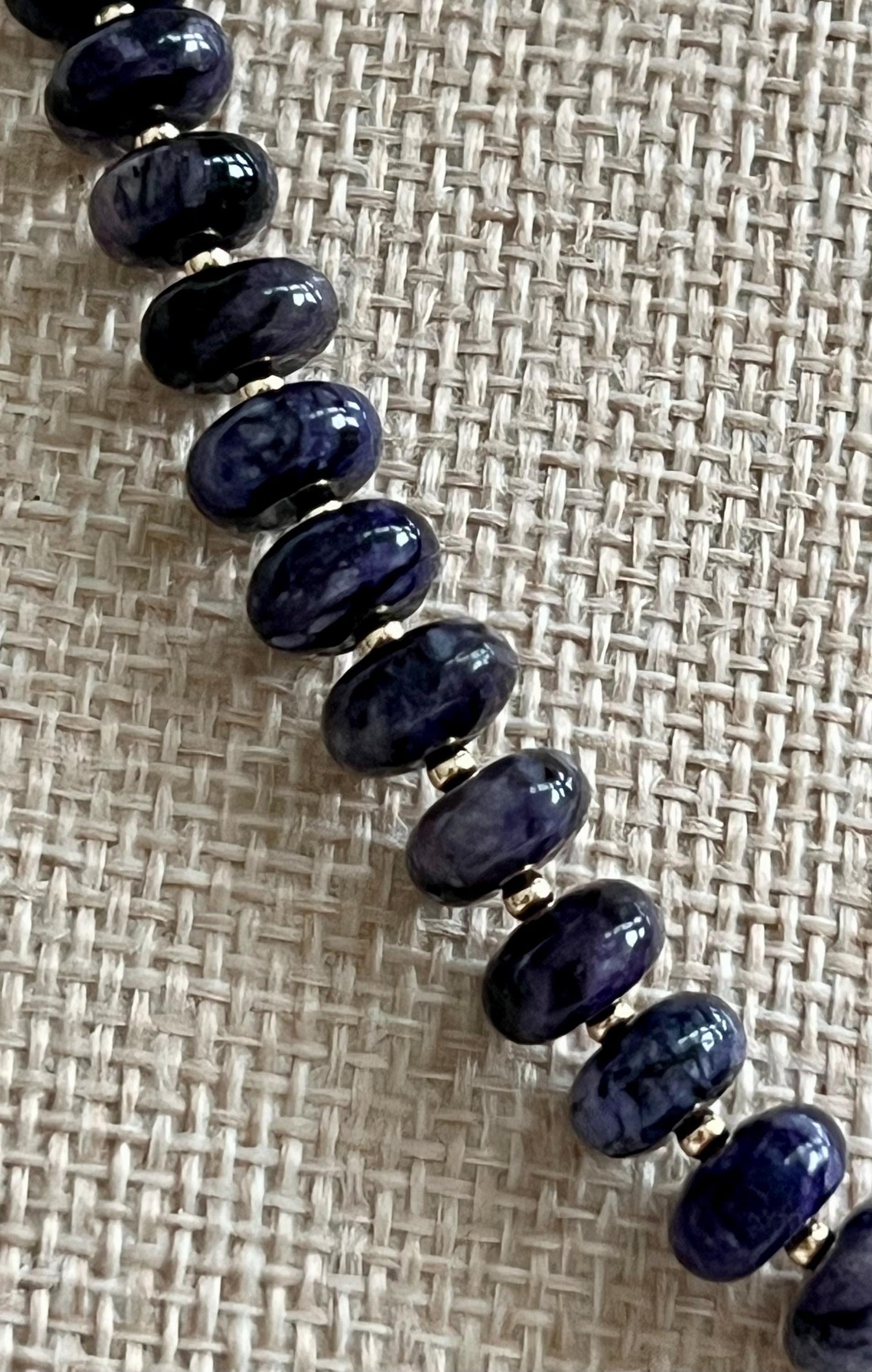 Charoite Beaded Necklace
