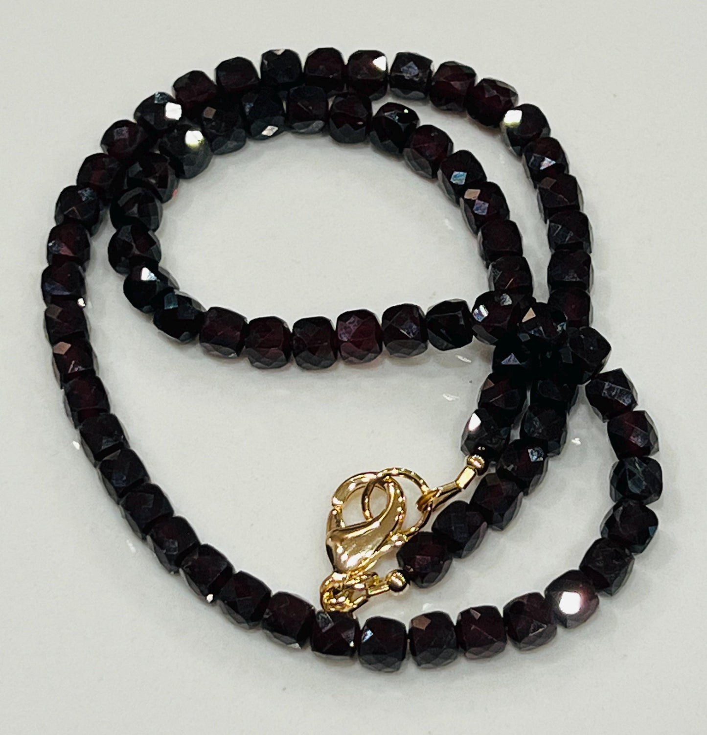 Garnet Beaded Necklace