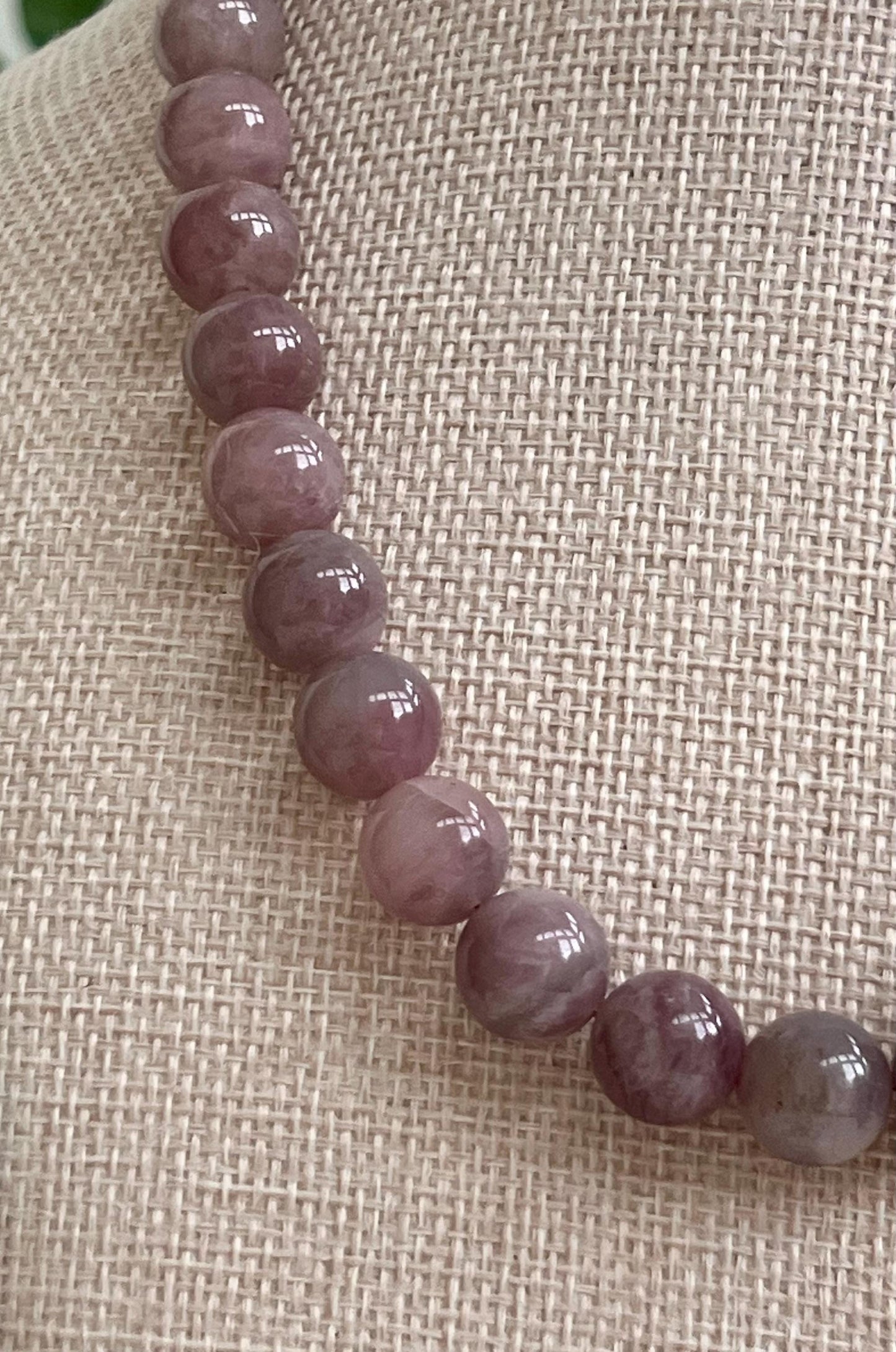 Madagascar Rose Quartz Beaded Necklace