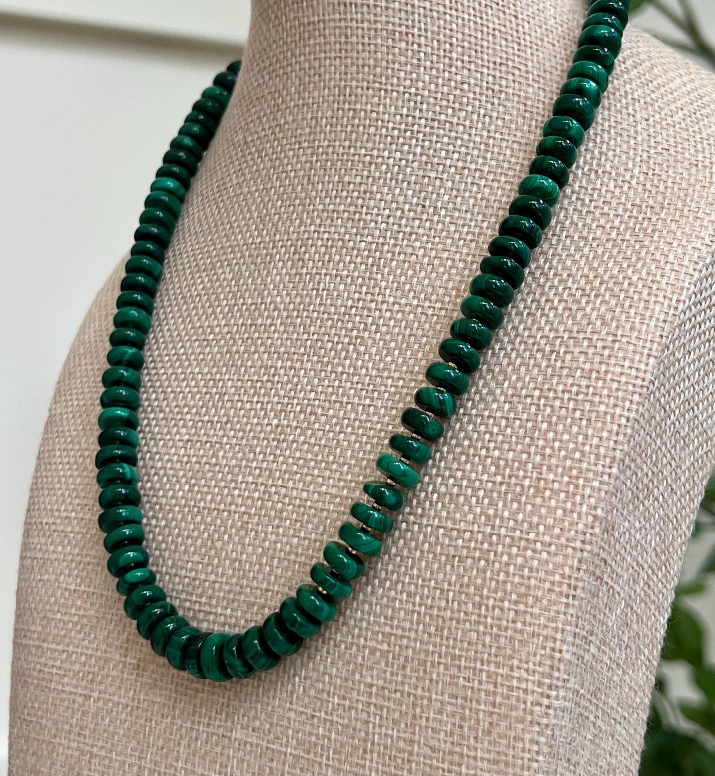 Malachite Beaded Necklace
