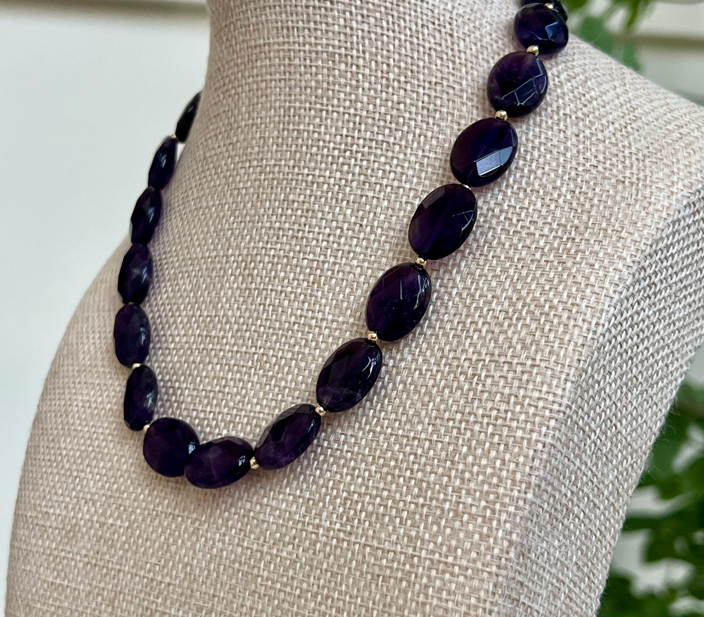 Amethyst Beaded Necklace