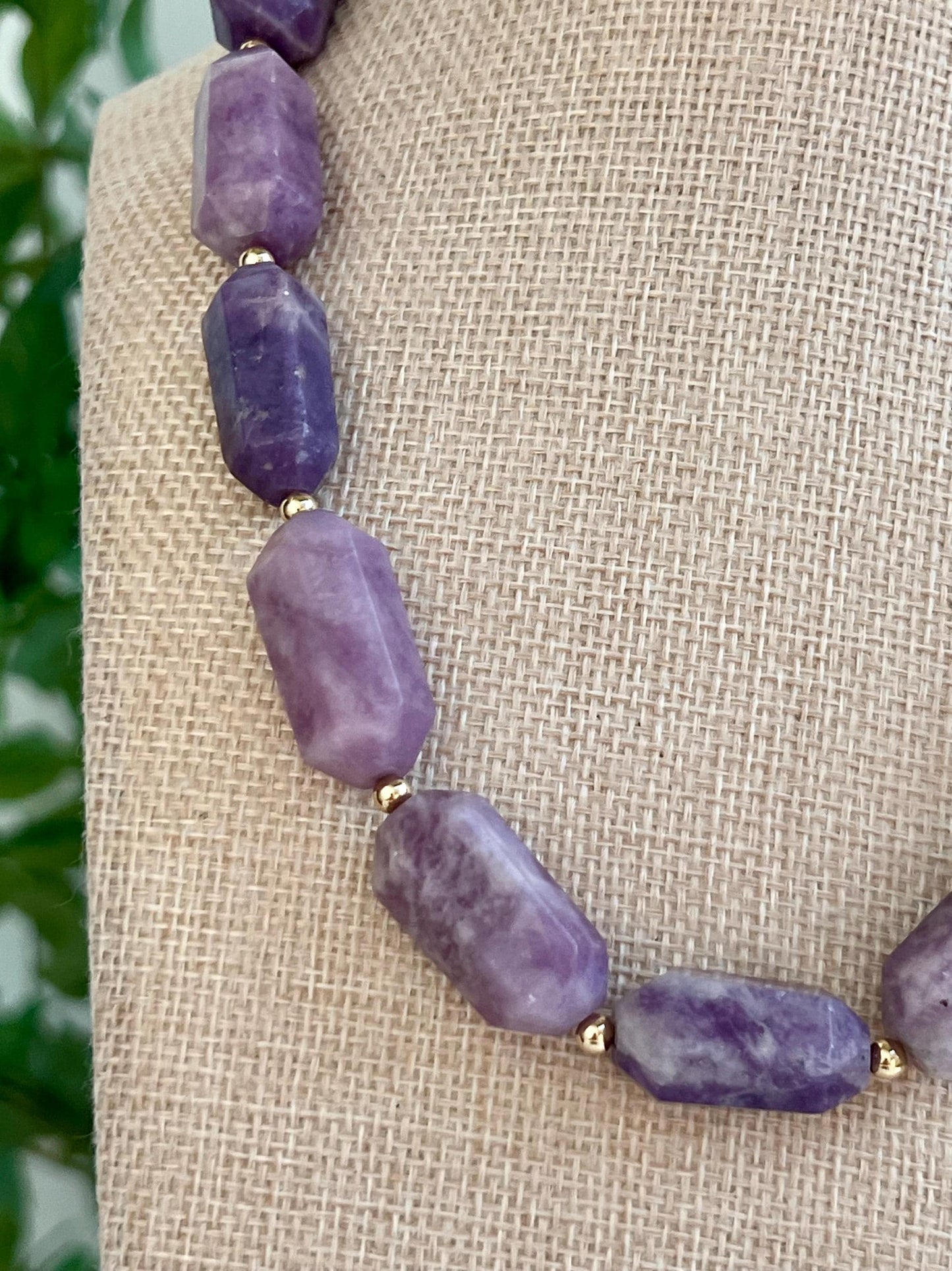 Lepidolite Beaded Necklace