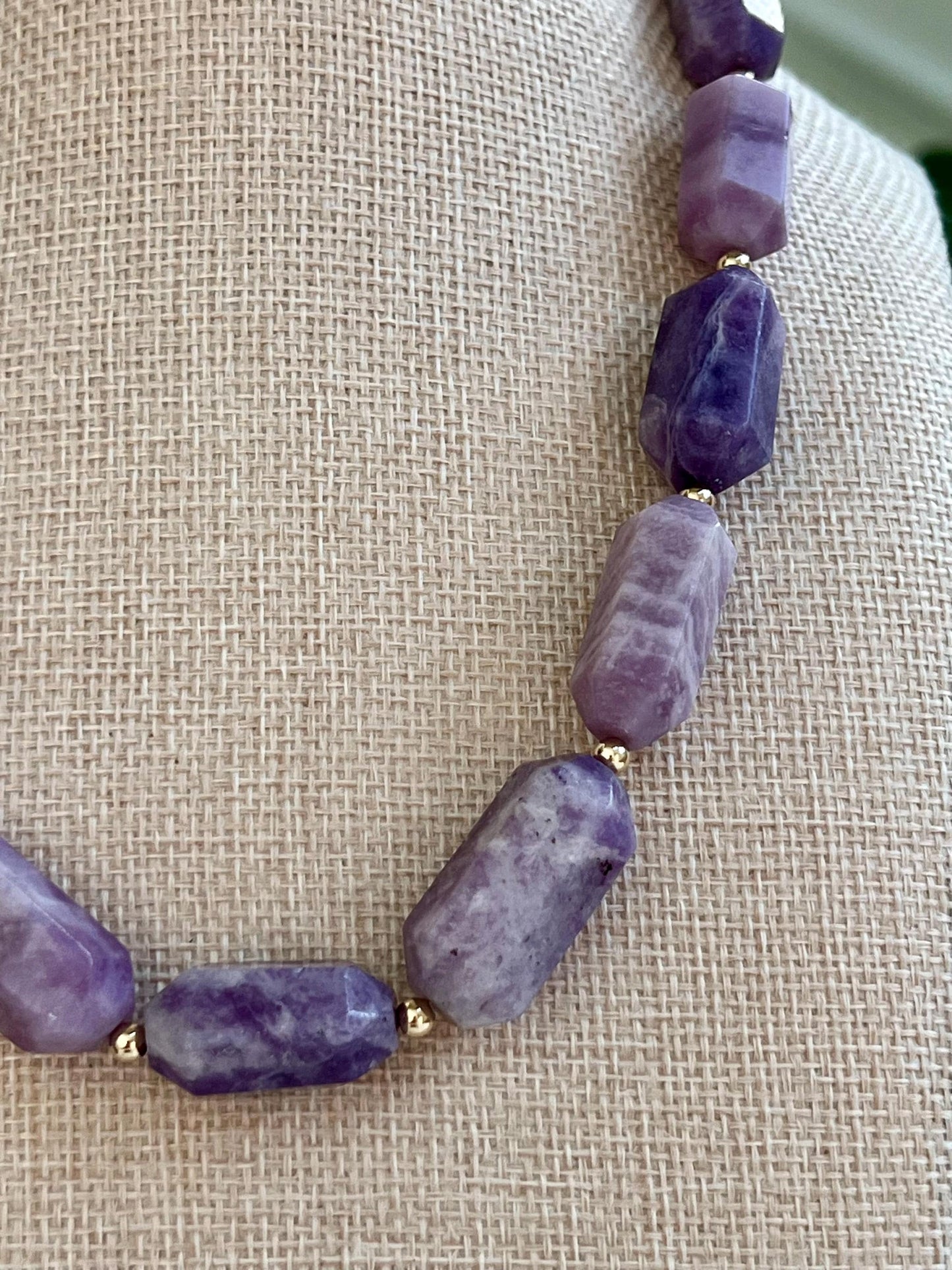 Lepidolite Beaded Necklace
