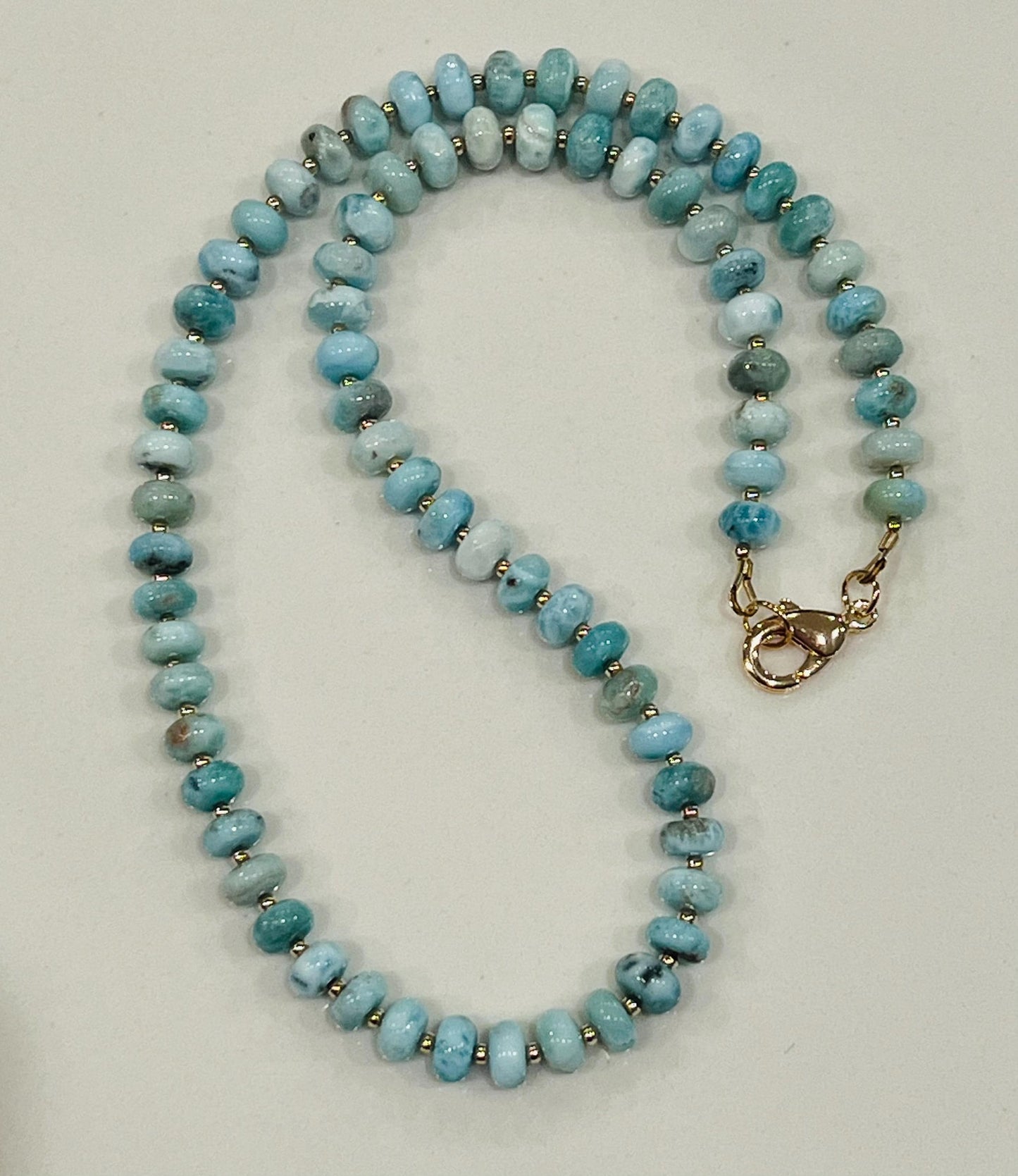 Larimar Beaded Necklace