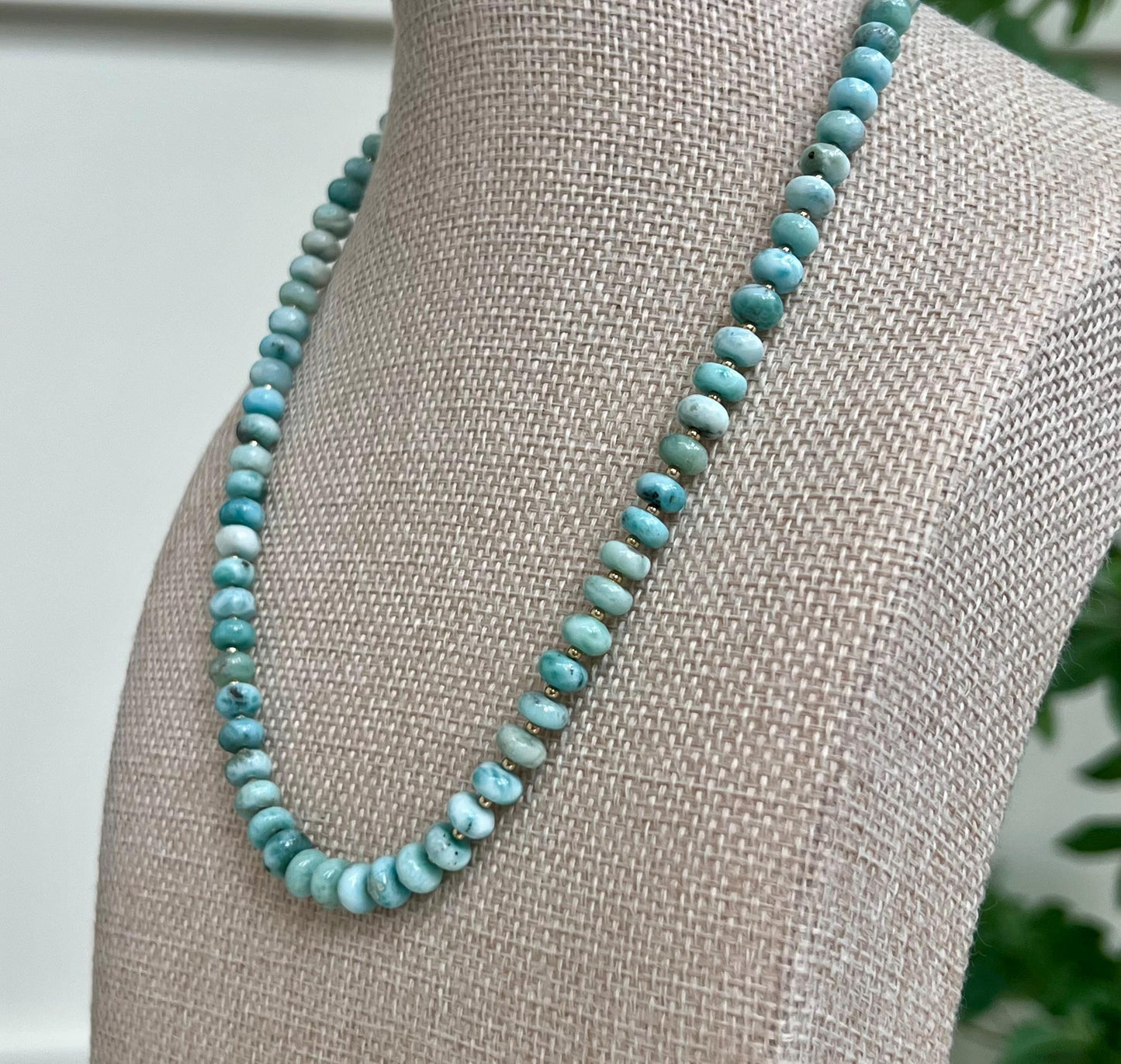 Larimar Beaded Necklace