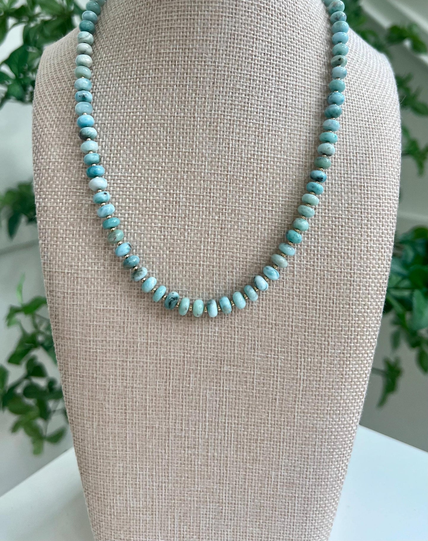 Larimar Beaded Necklace
