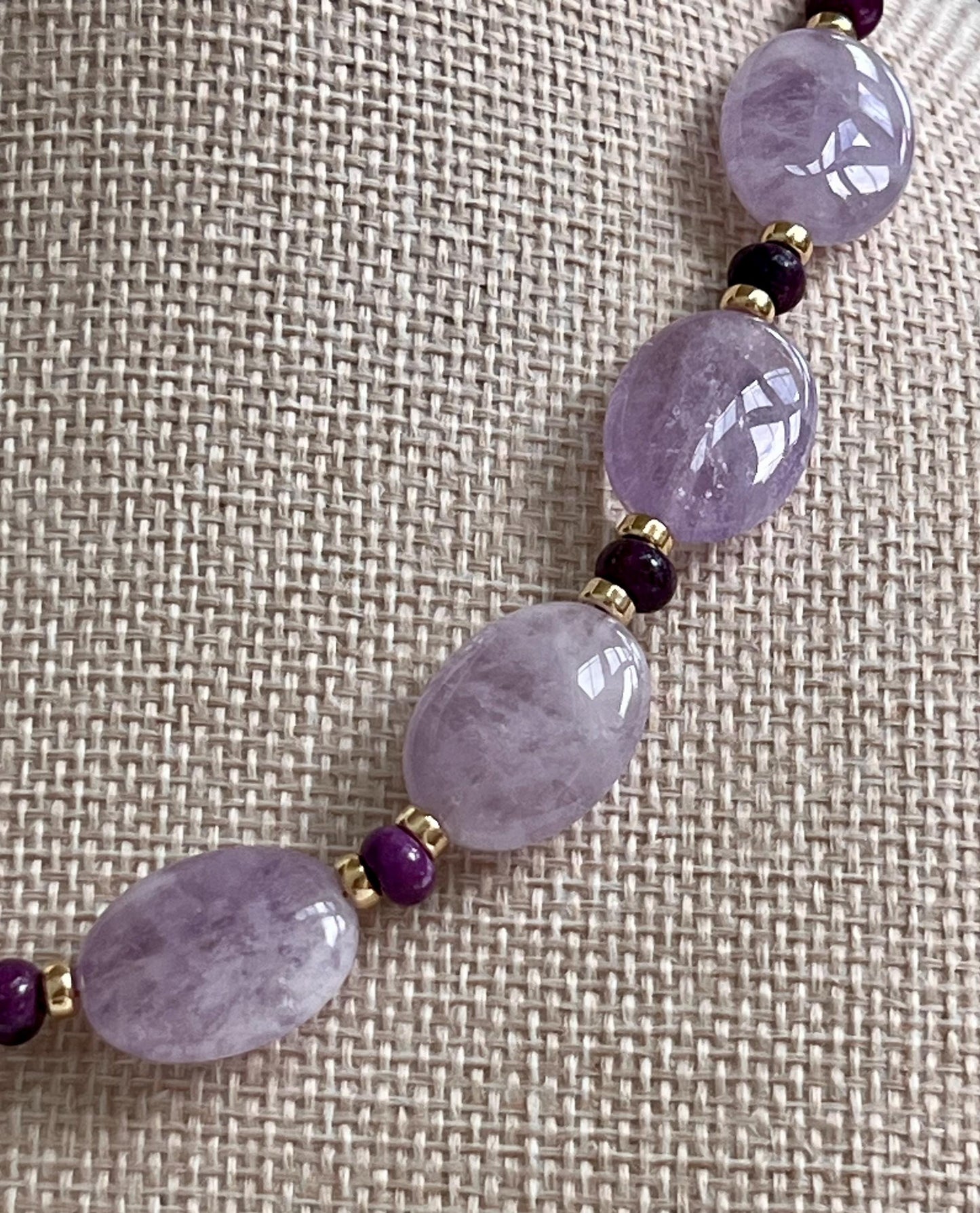 Amethyst Beaded Necklace