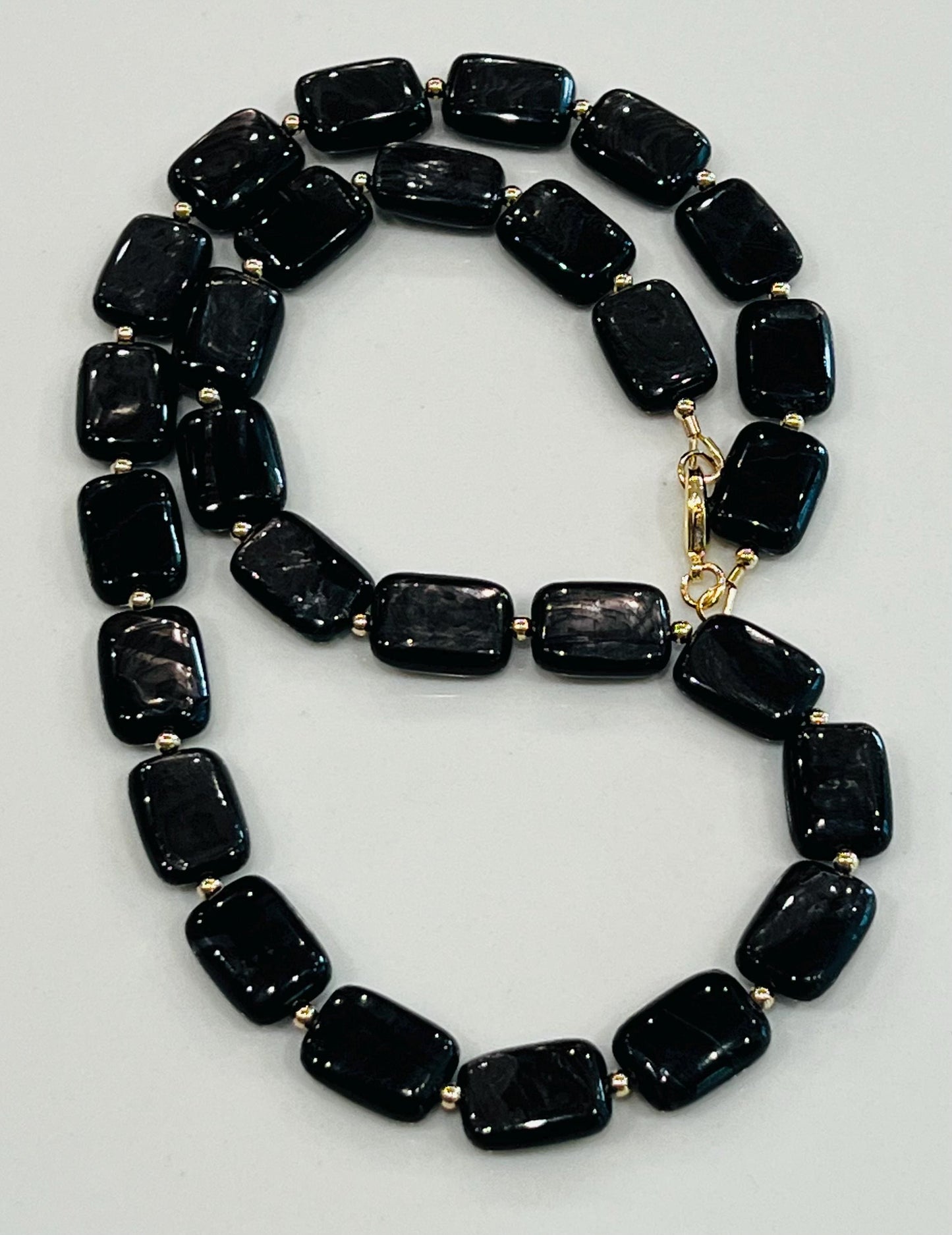 Hypersthene Beaded Necklace