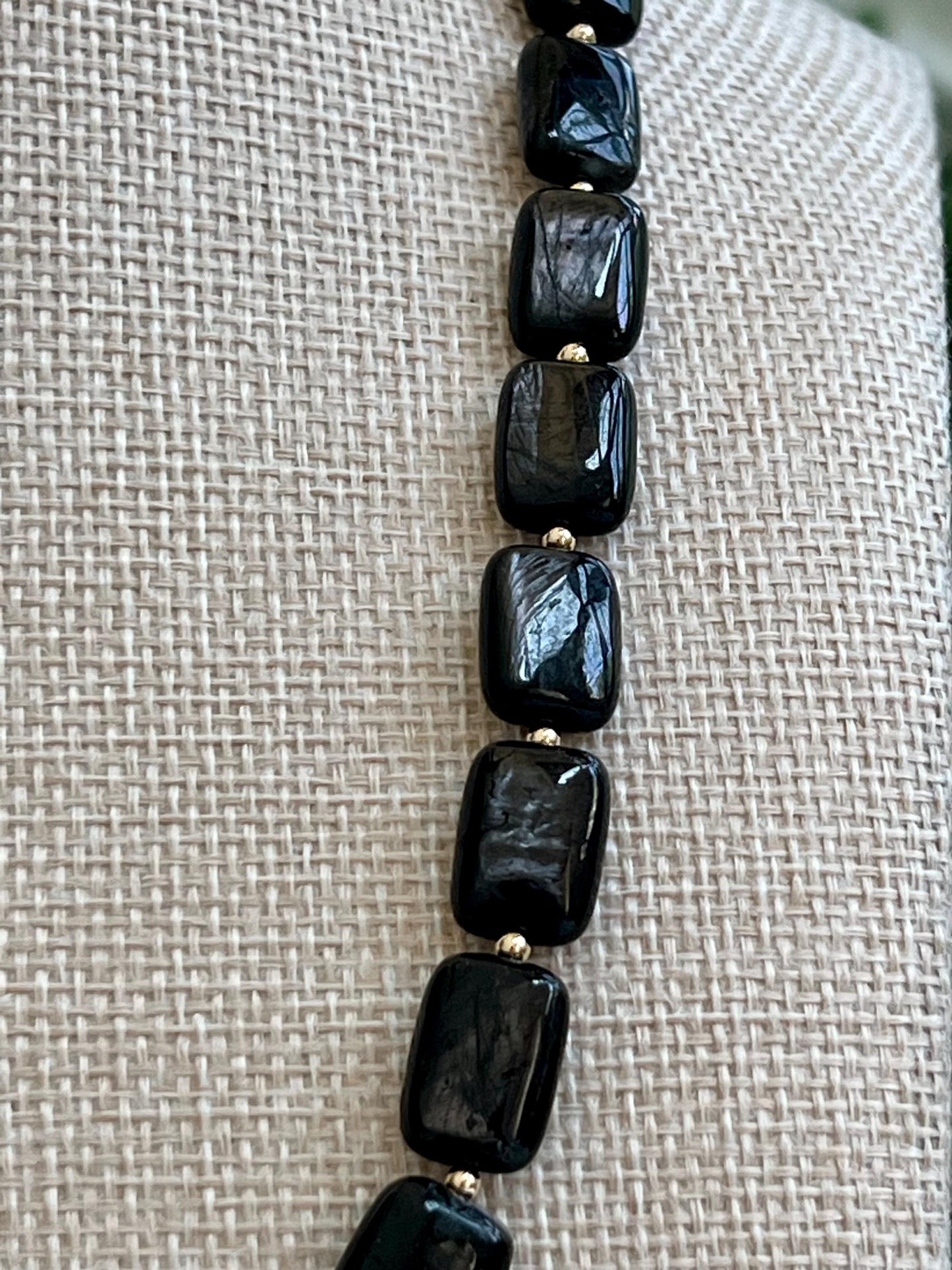 Hypersthene Beaded Necklace