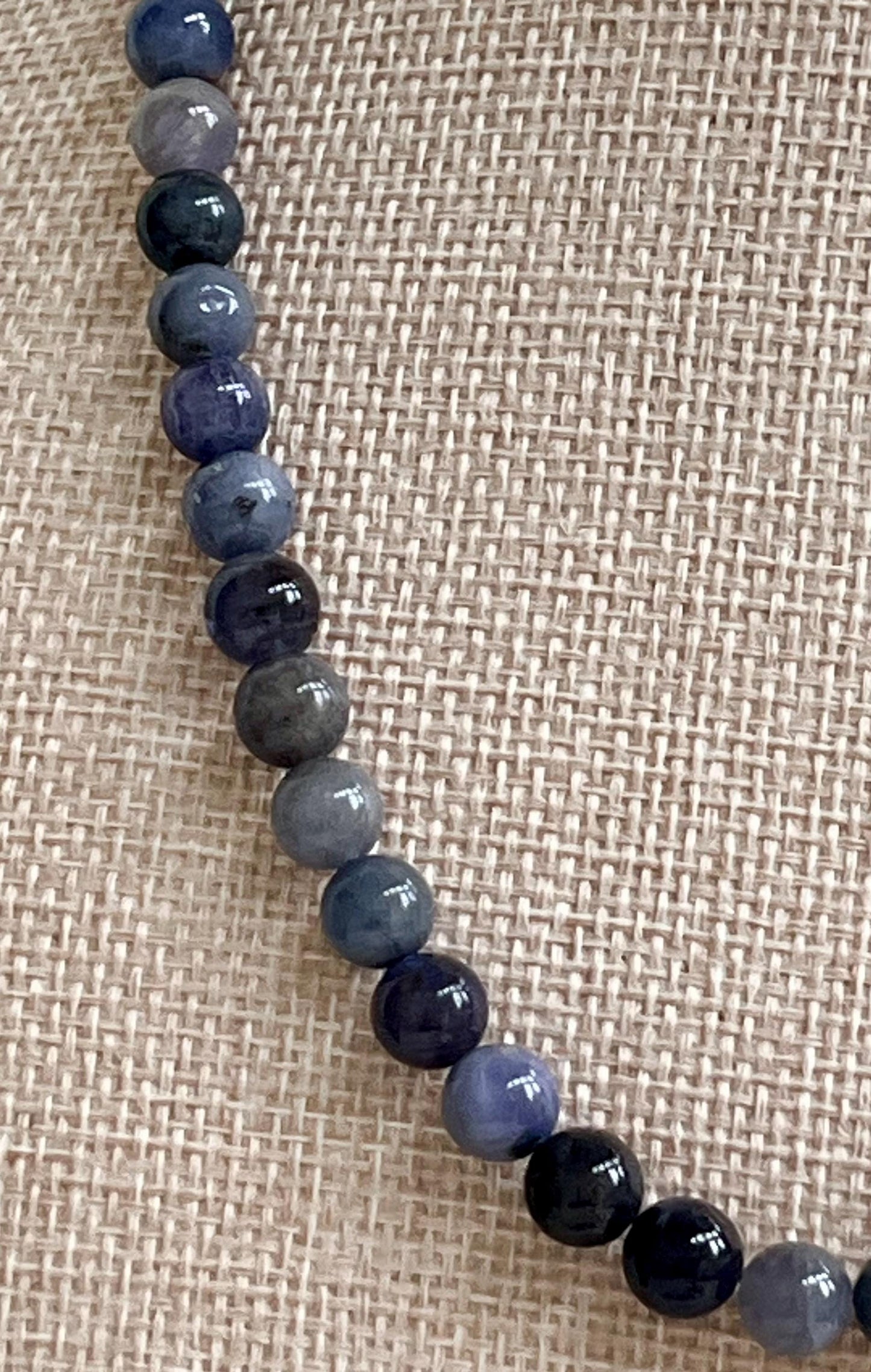 Tanzanite Beaded Necklace