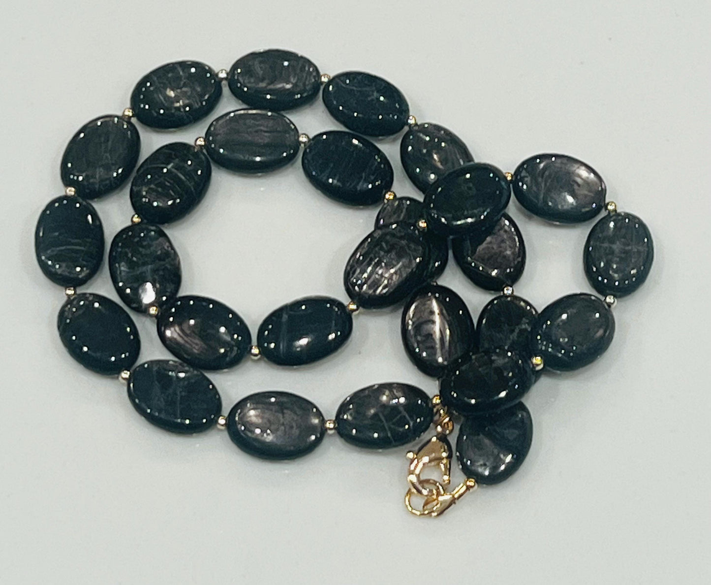 Hypersthene Beaded Necklace