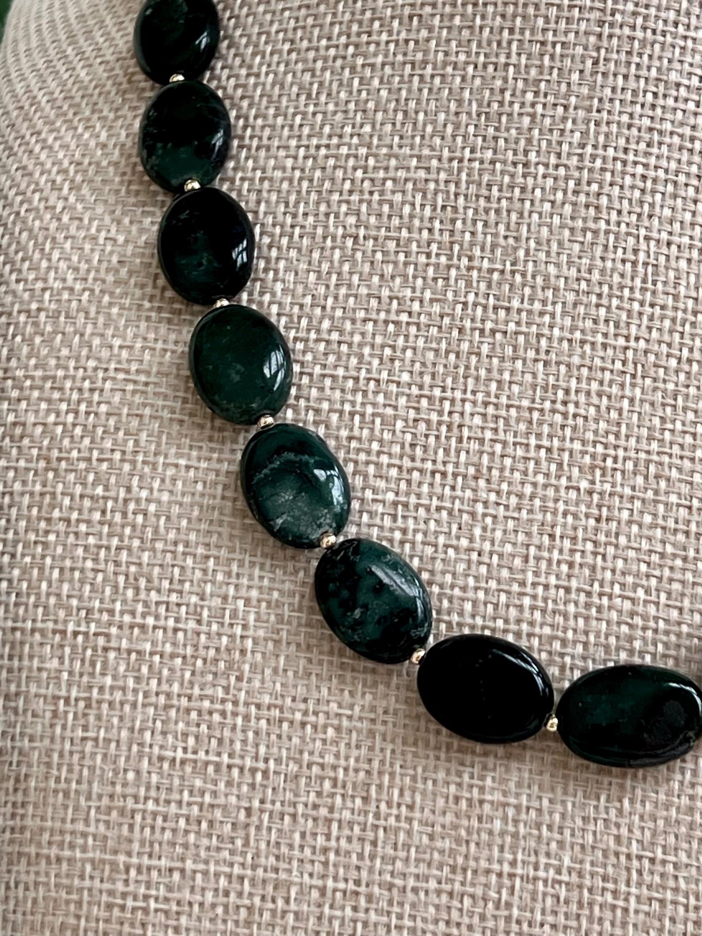 Seaweed Jasper Beaded Necklace