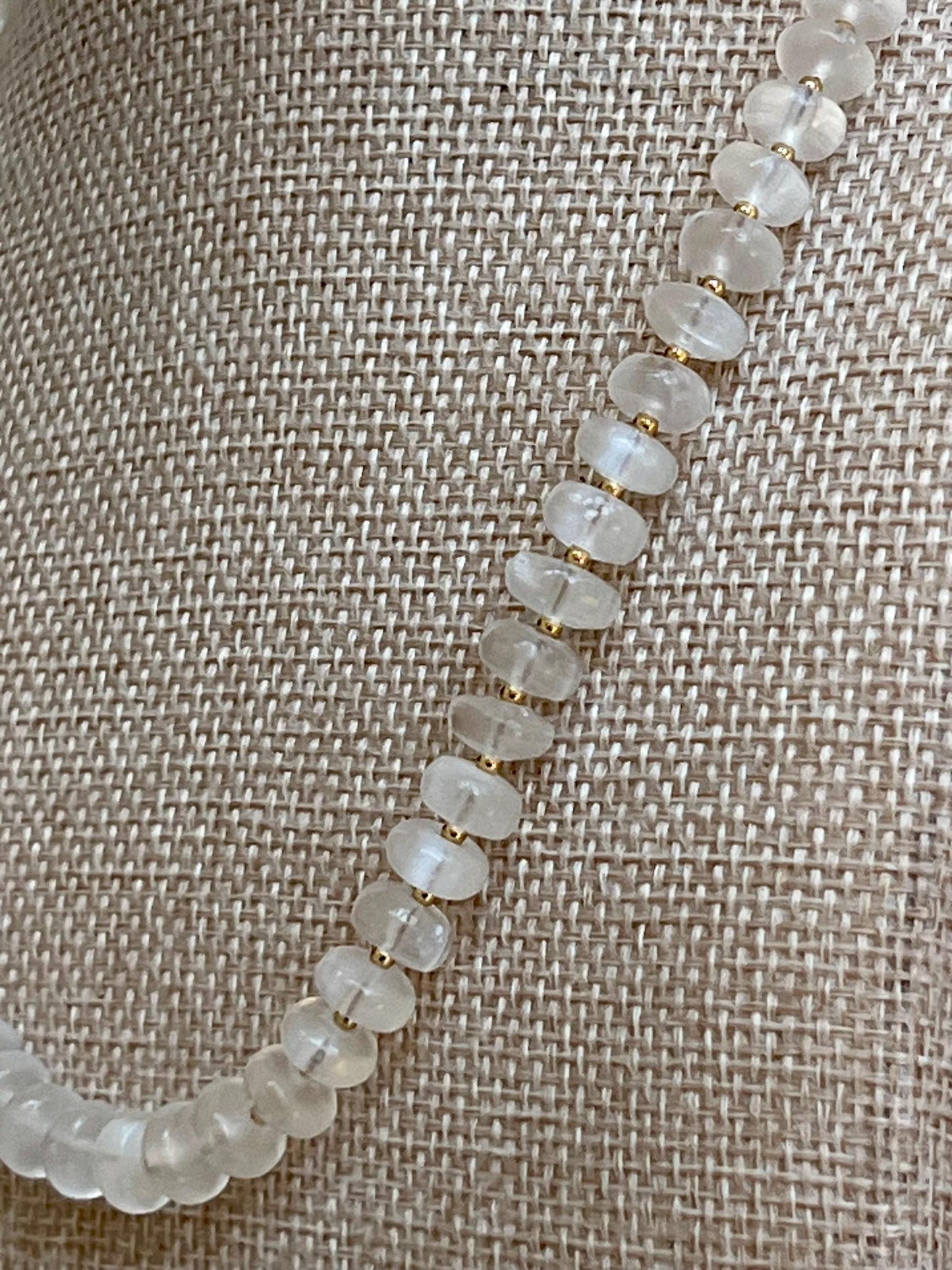 Selenite Beaded Necklace
