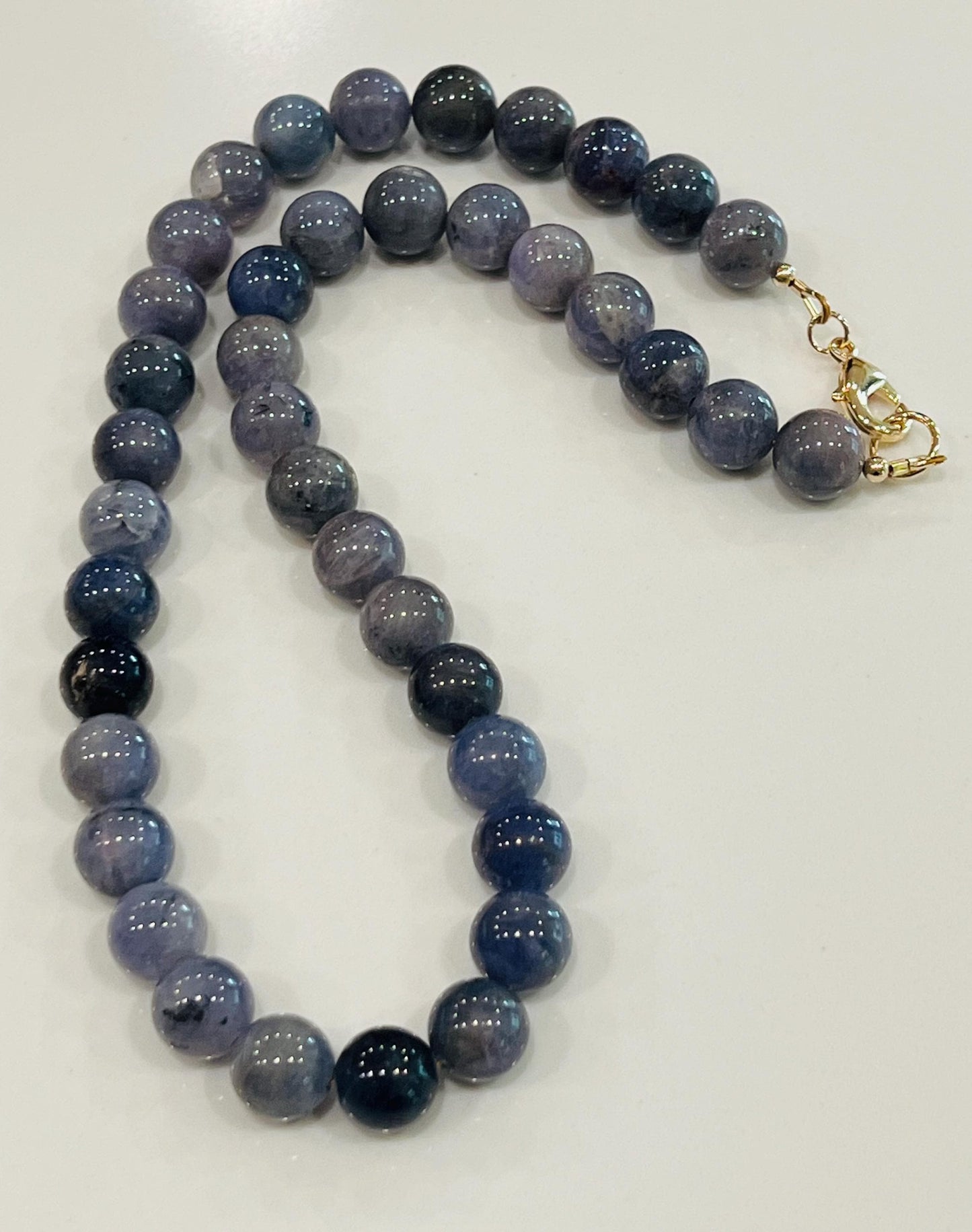 Tanzanite Beaded Necklace