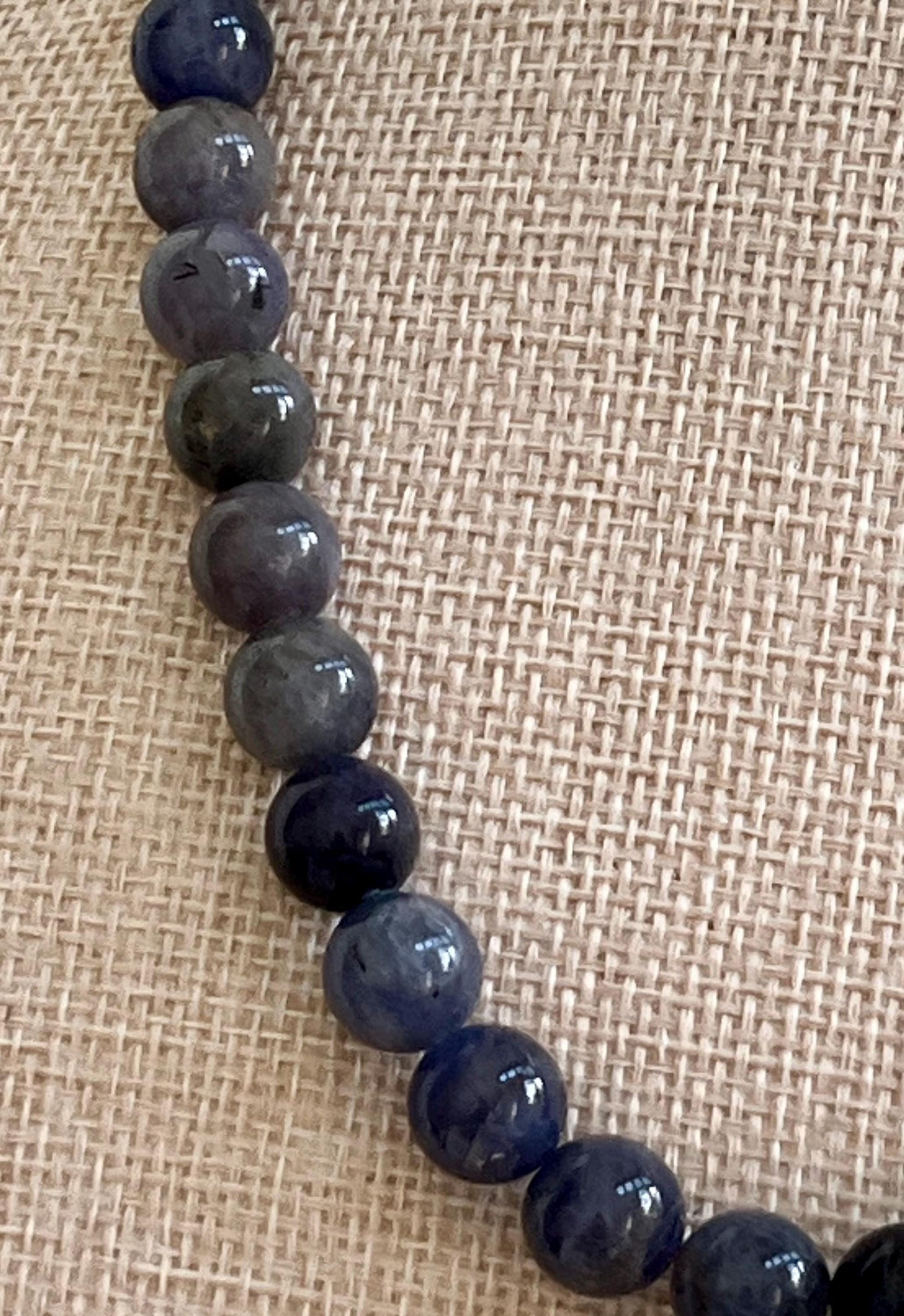 Tanzanite Beaded Necklace