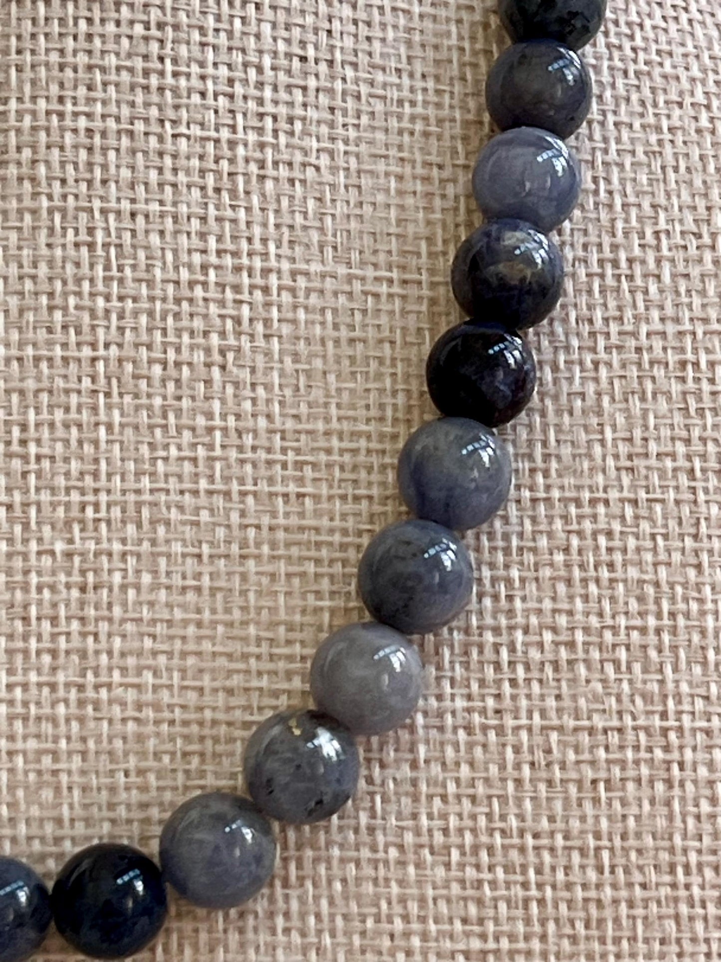 Tanzanite Beaded Necklace