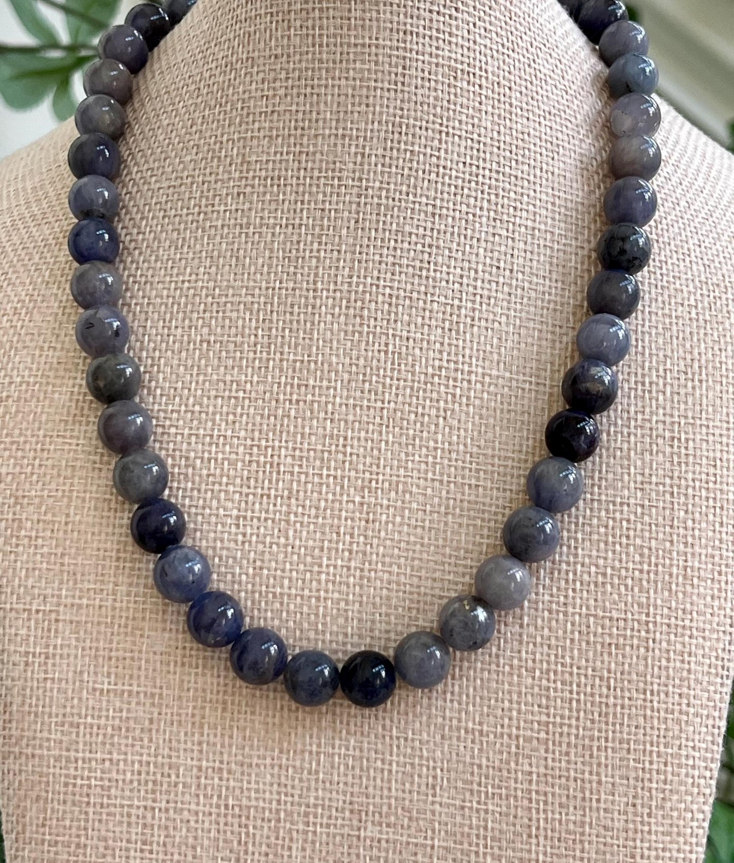 Tanzanite Beaded Necklace