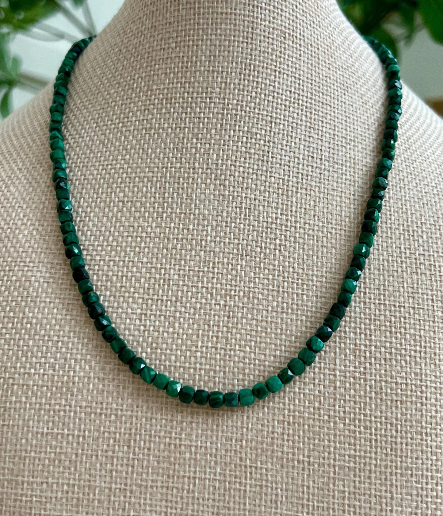 Malachite Beaded Necklace