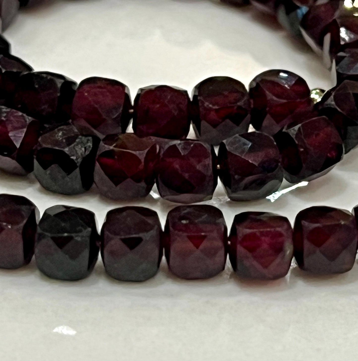 Garnet Beaded Necklace