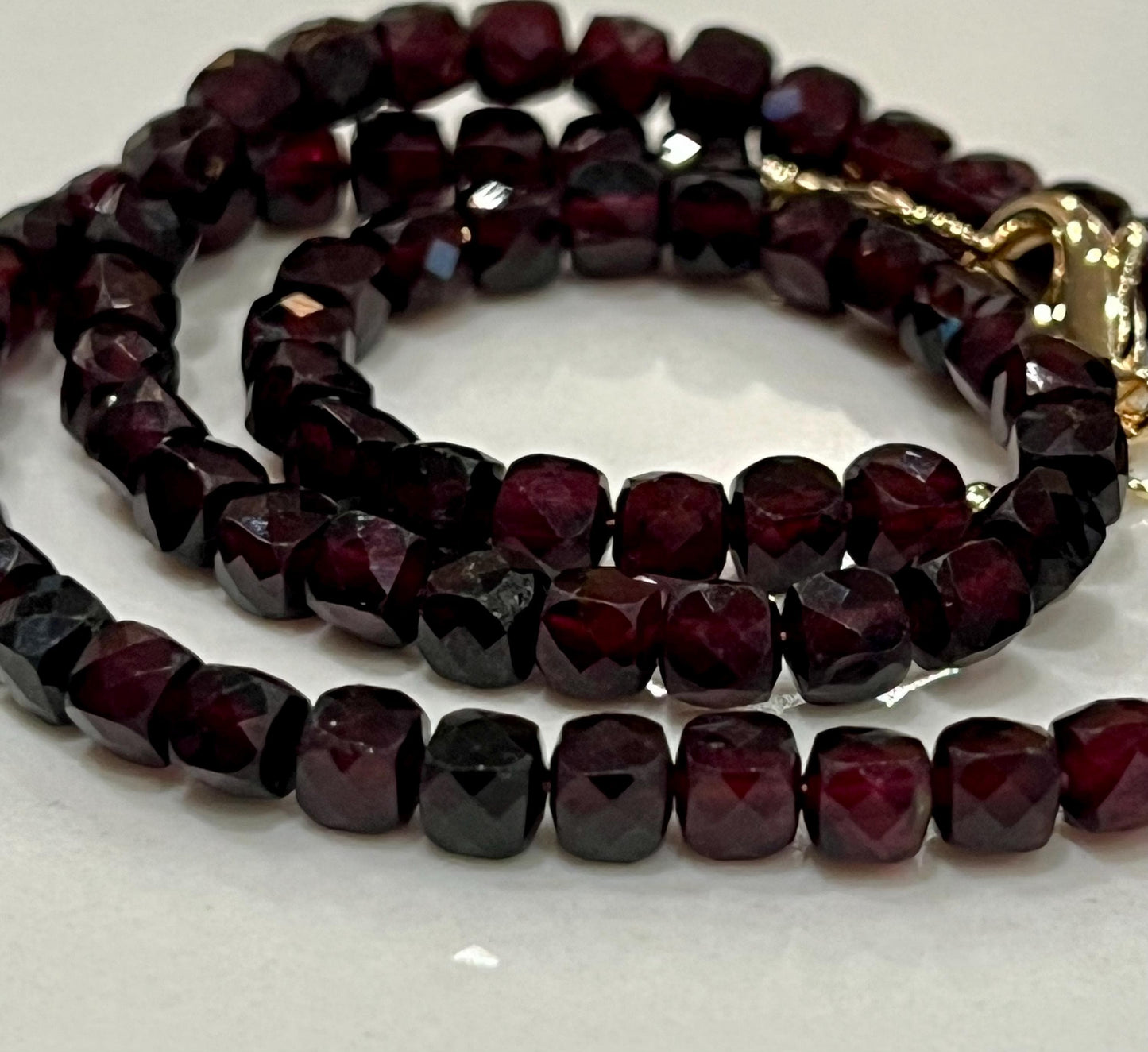 Garnet Beaded Necklace