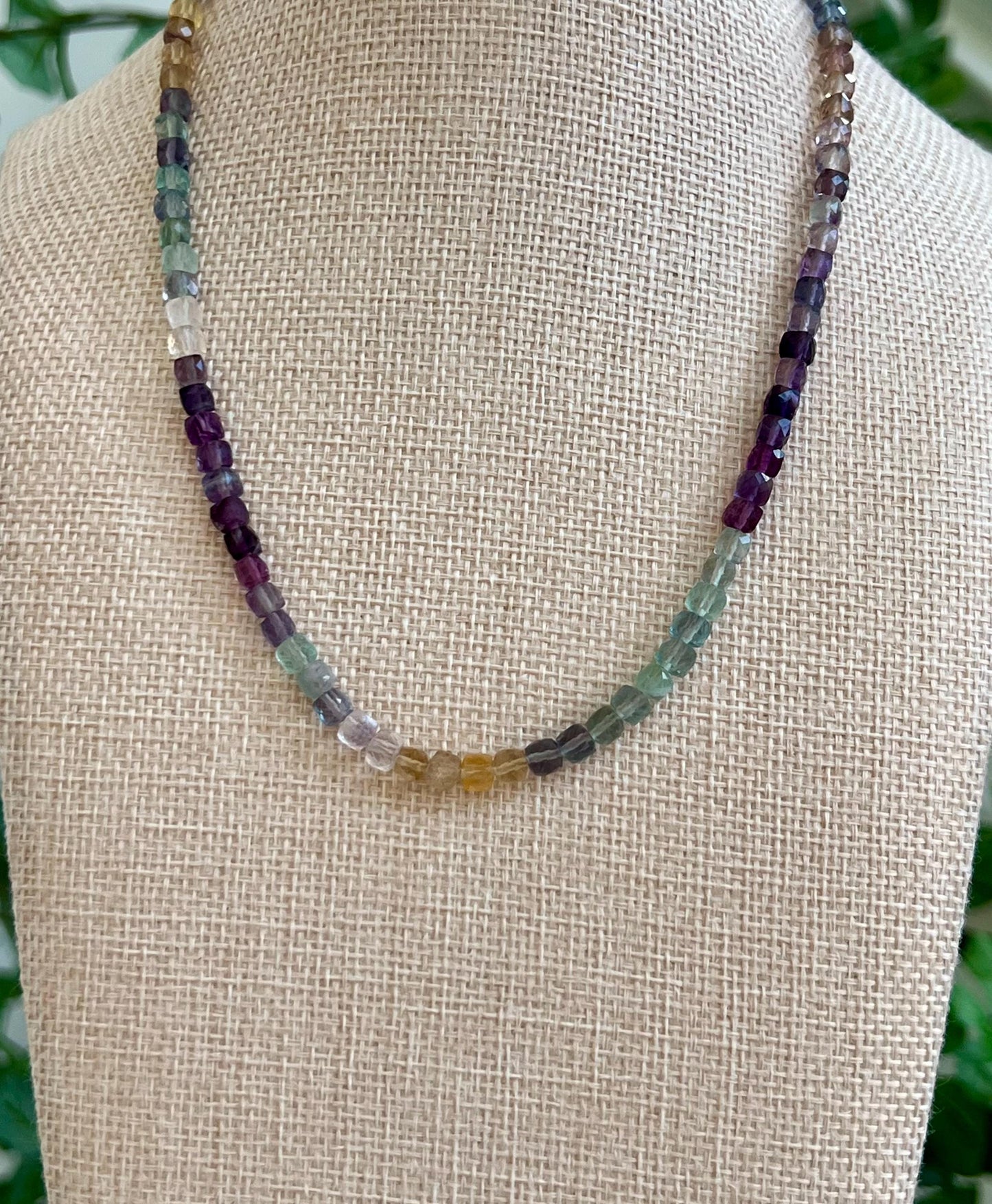Fluorite Beaded Necklace