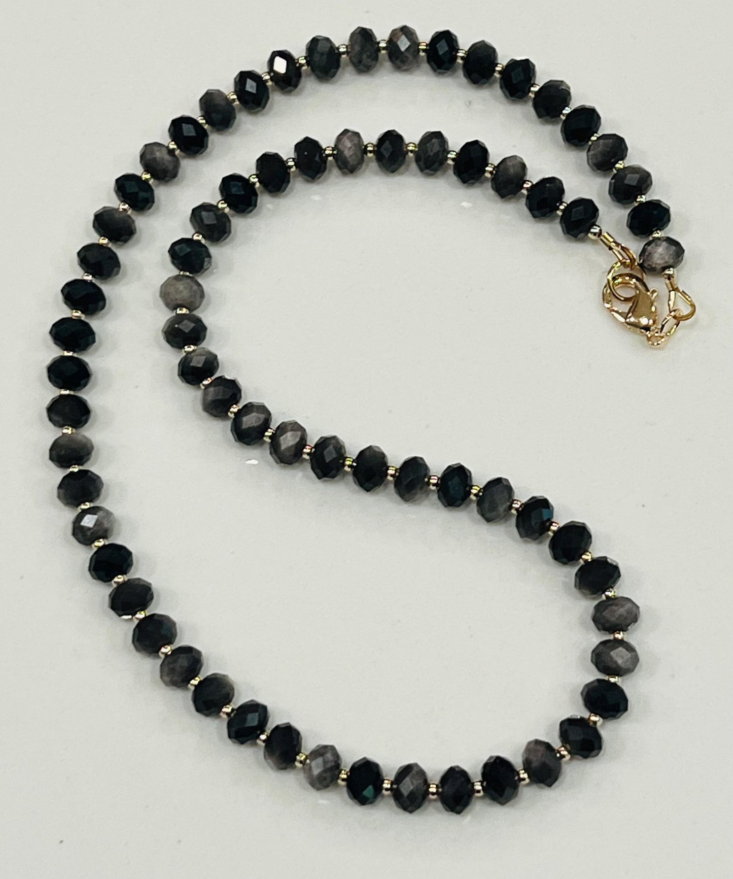 Obsidian Beaded Necklace