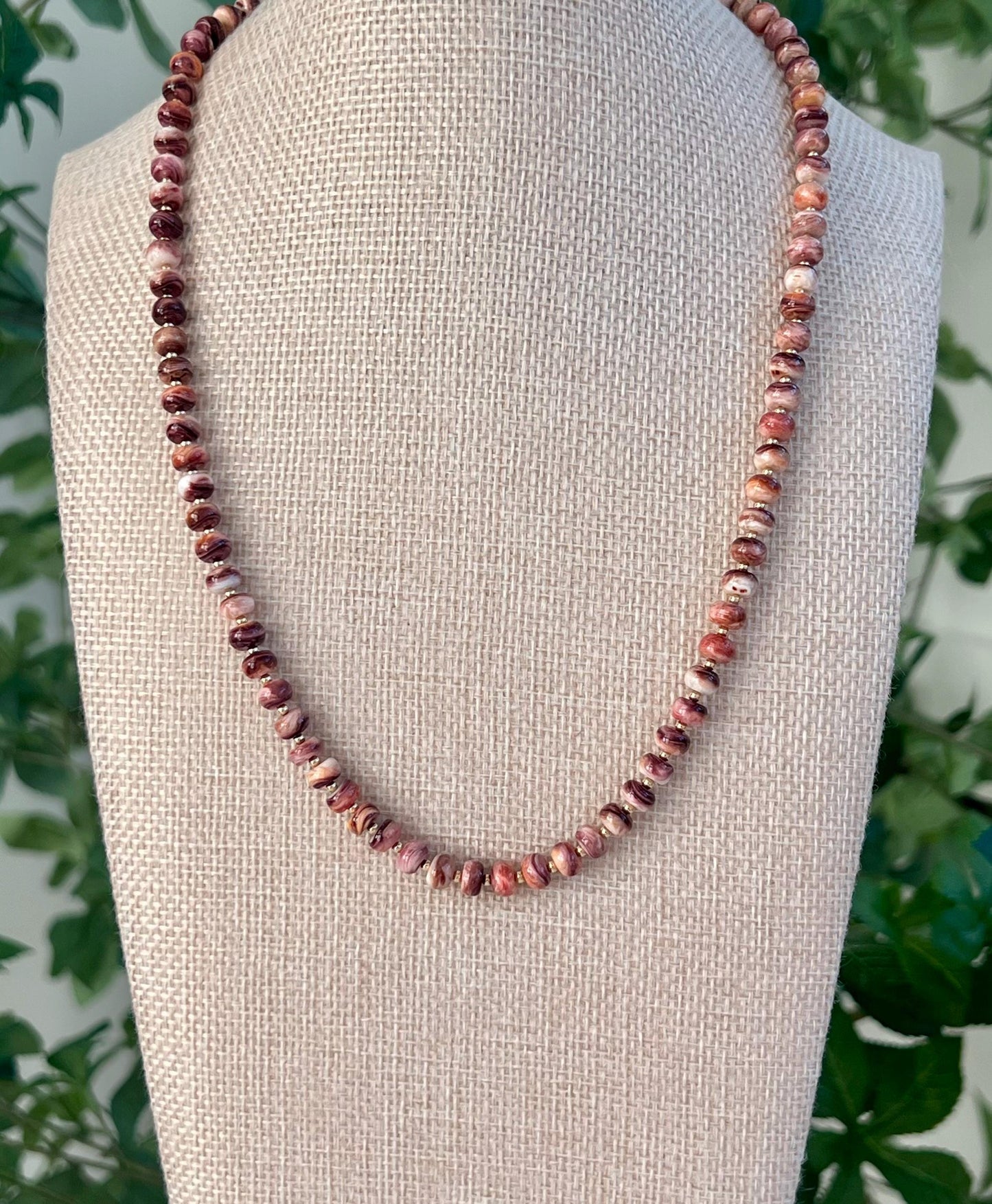Spiny Oyster Beaded Necklace