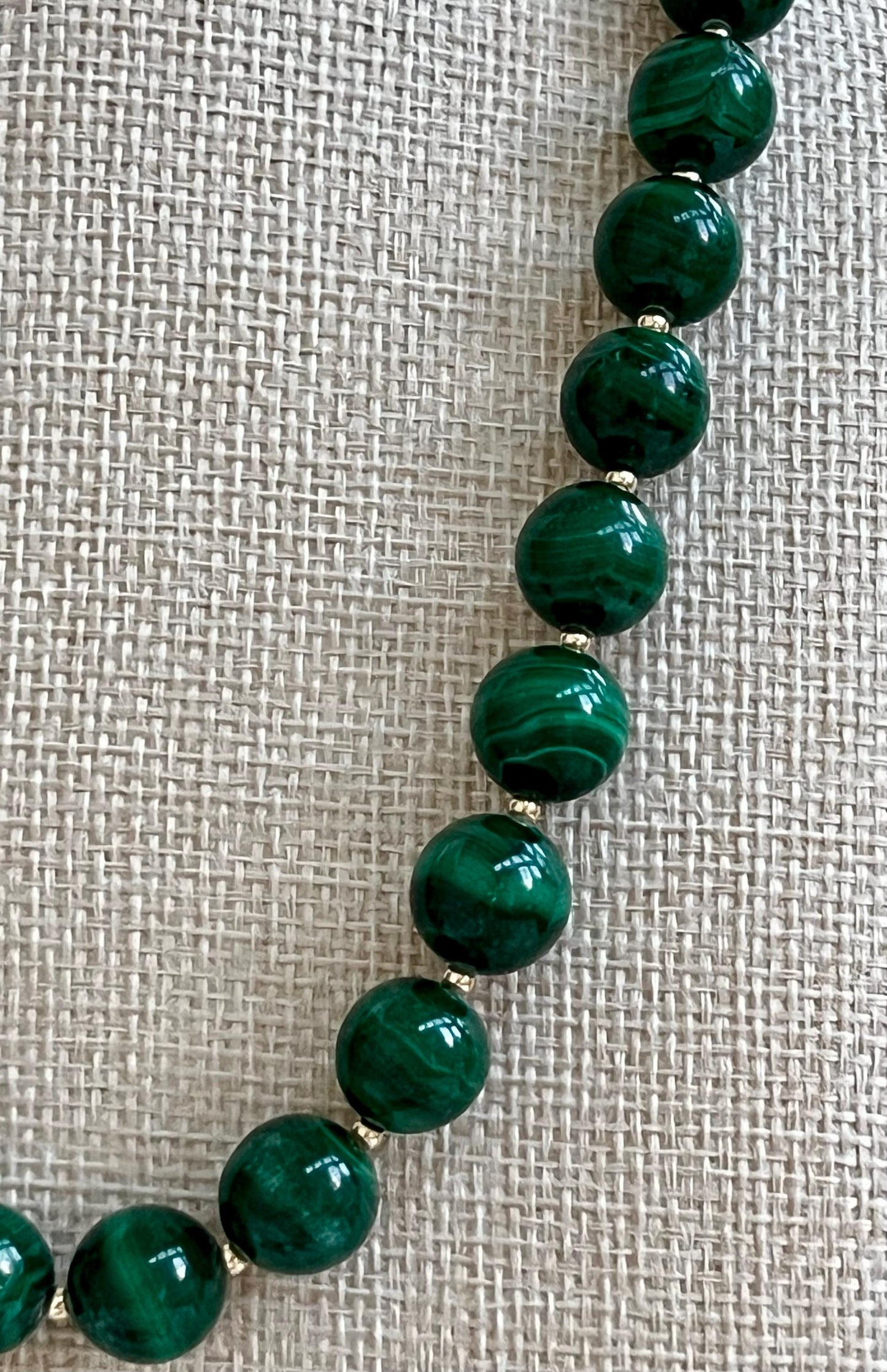 Malachite Beaded Necklace
