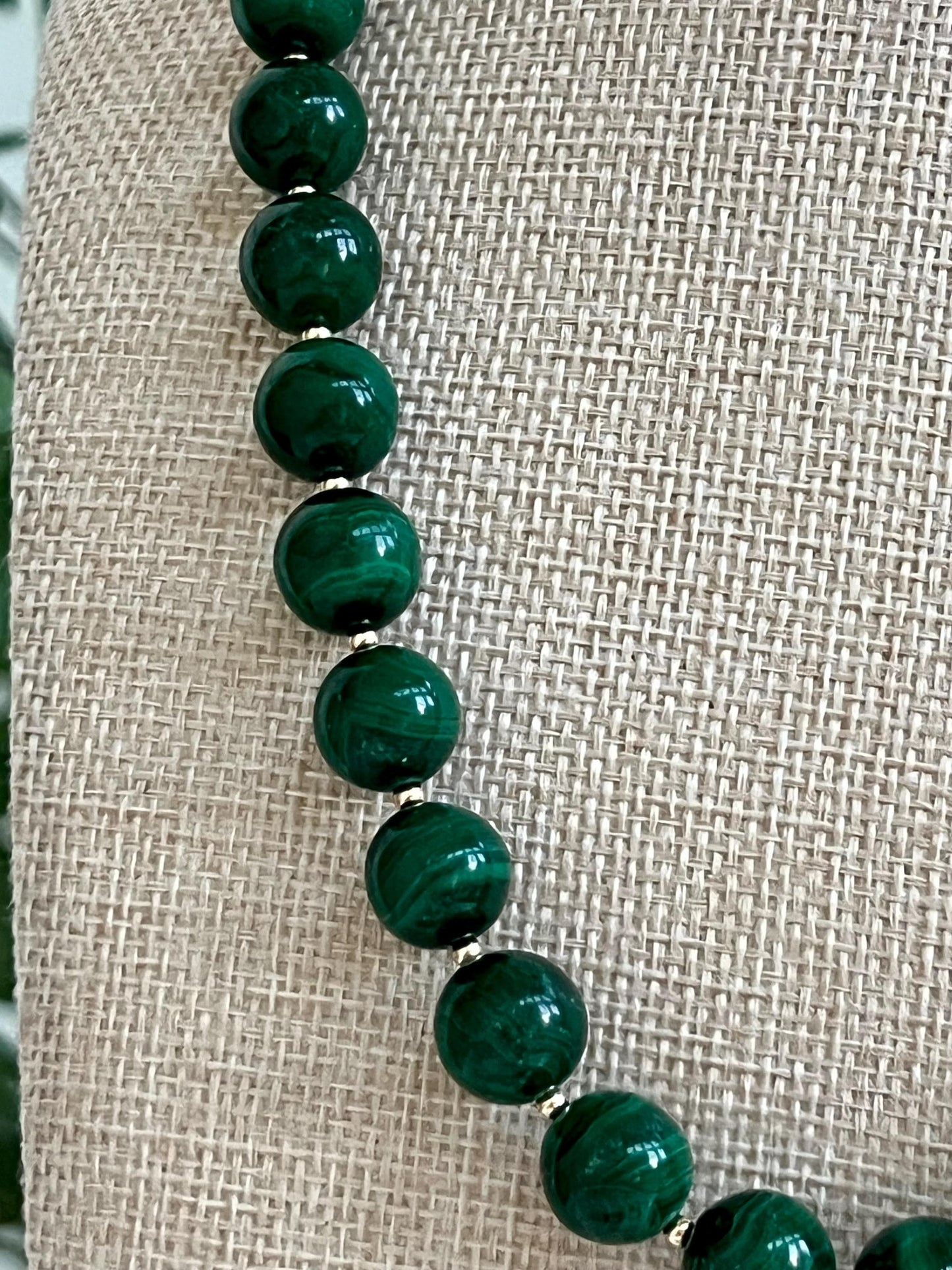 Malachite Beaded Necklace