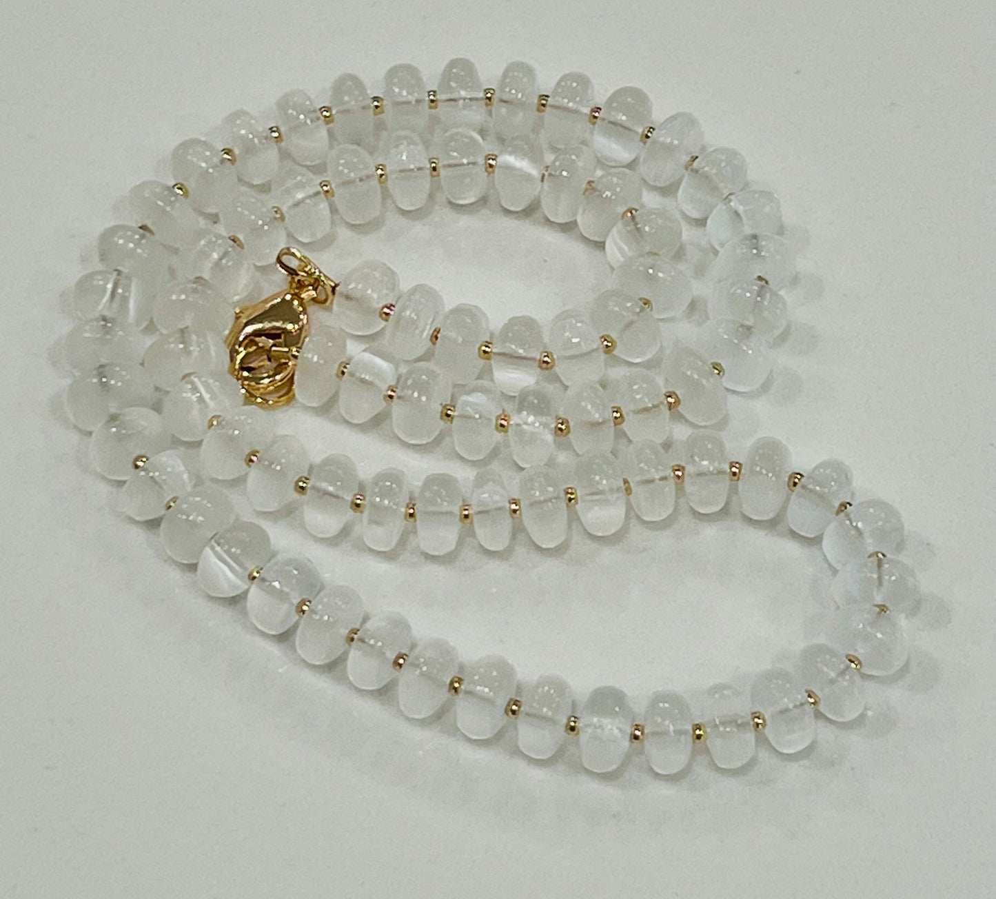 Selenite Beaded Necklace