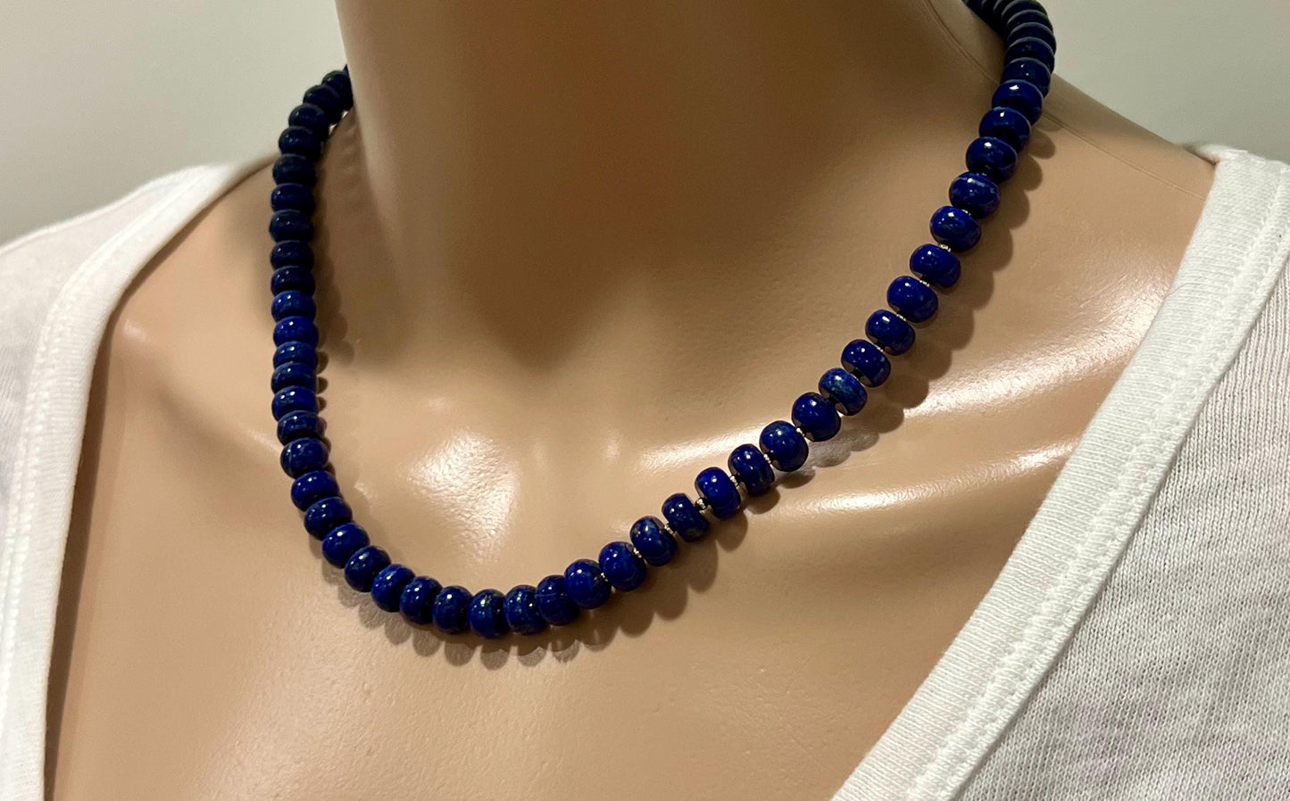 Lapis Beaded Necklace