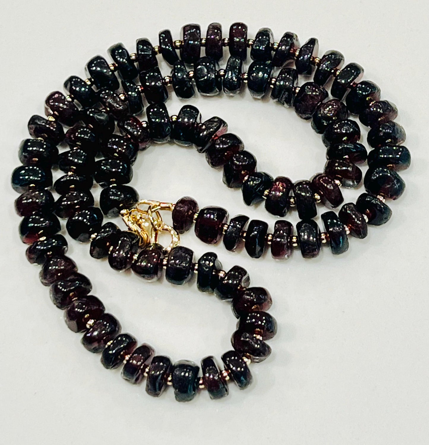 Garnet Beaded Necklace