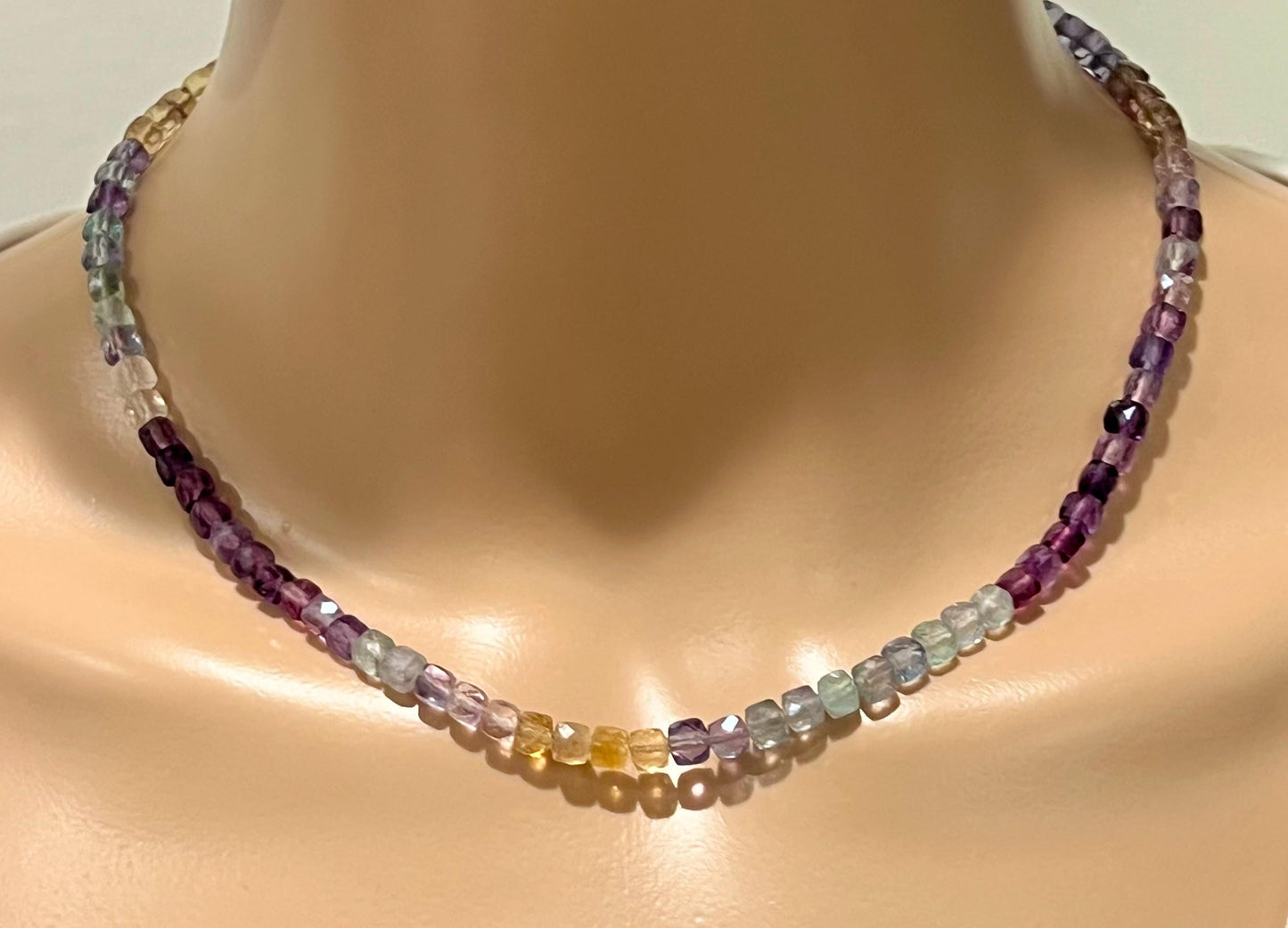 Fluorite Beaded Necklace