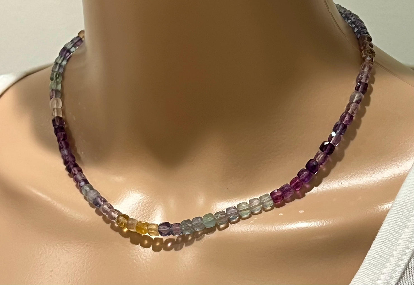 Fluorite Beaded Necklace