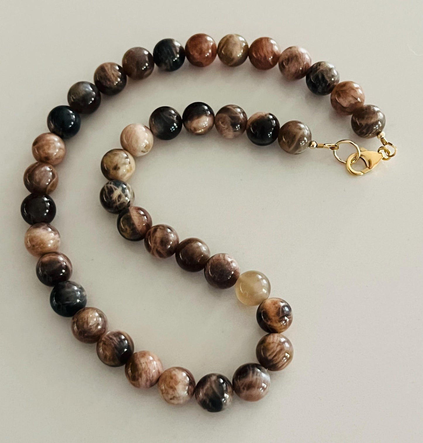 Moonstone Beaded Necklace
