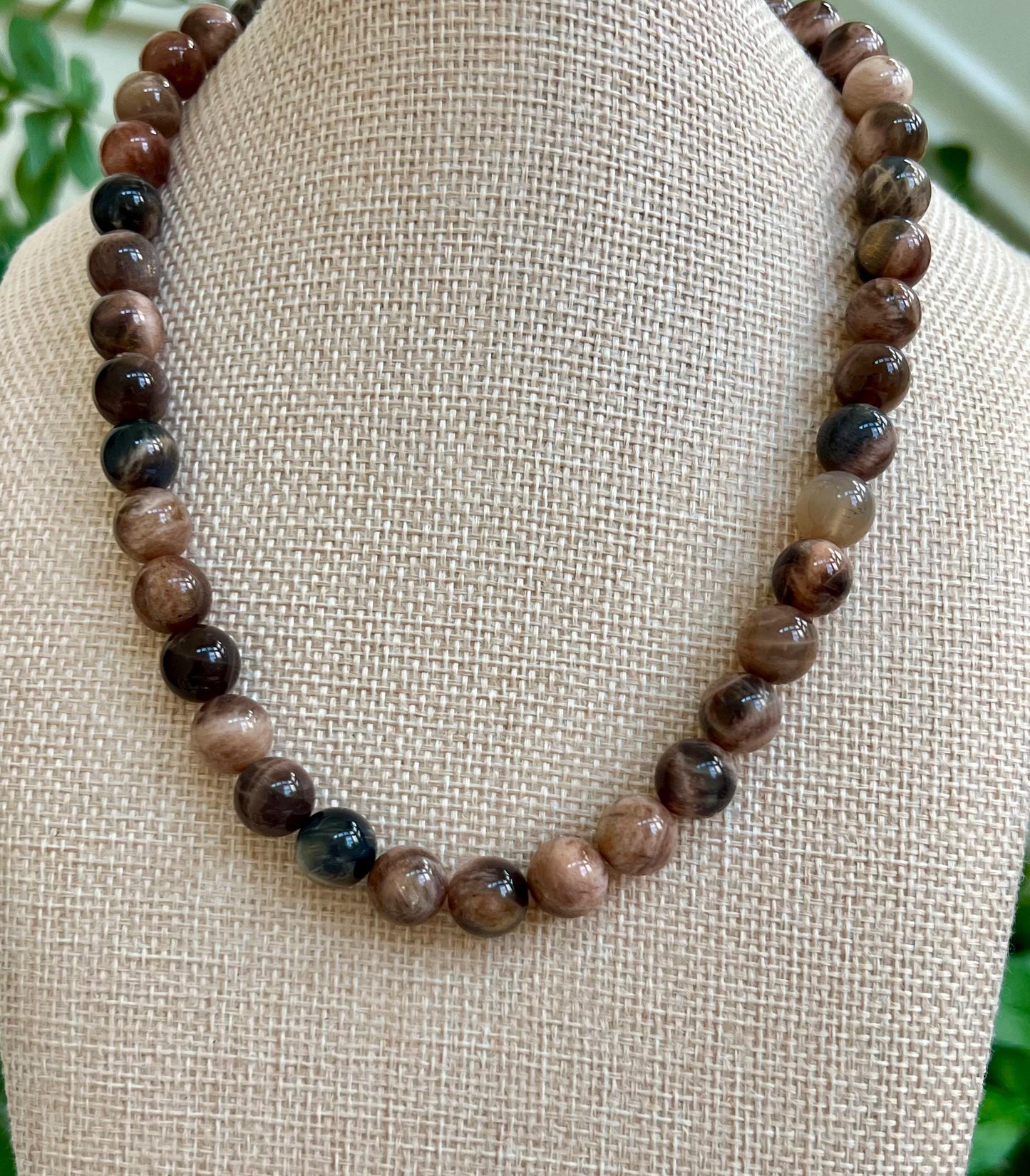 Moonstone Beaded Necklace