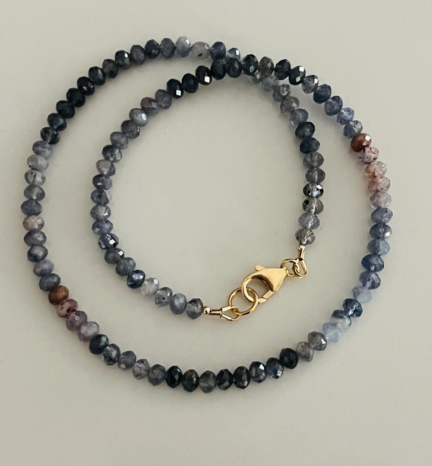 Bloody Iolite Beaded Necklace