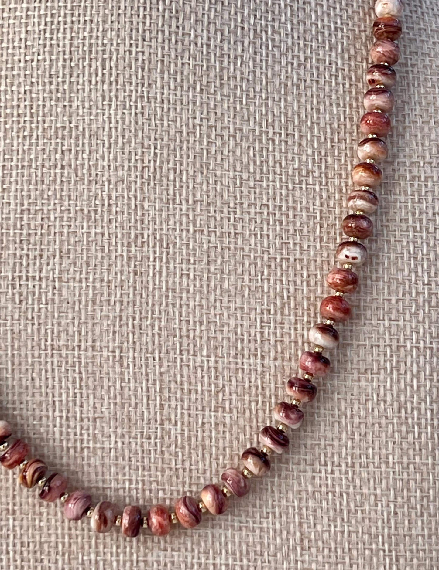 Spiny Oyster Beaded Necklace