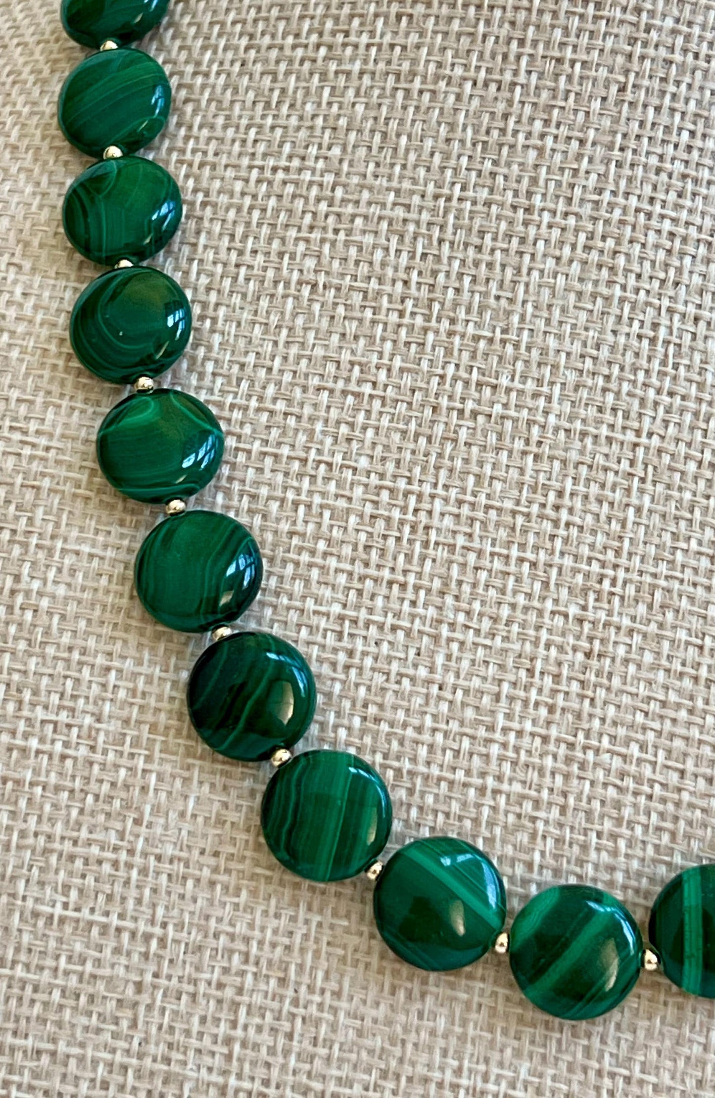 Malachite Beaded Necklace