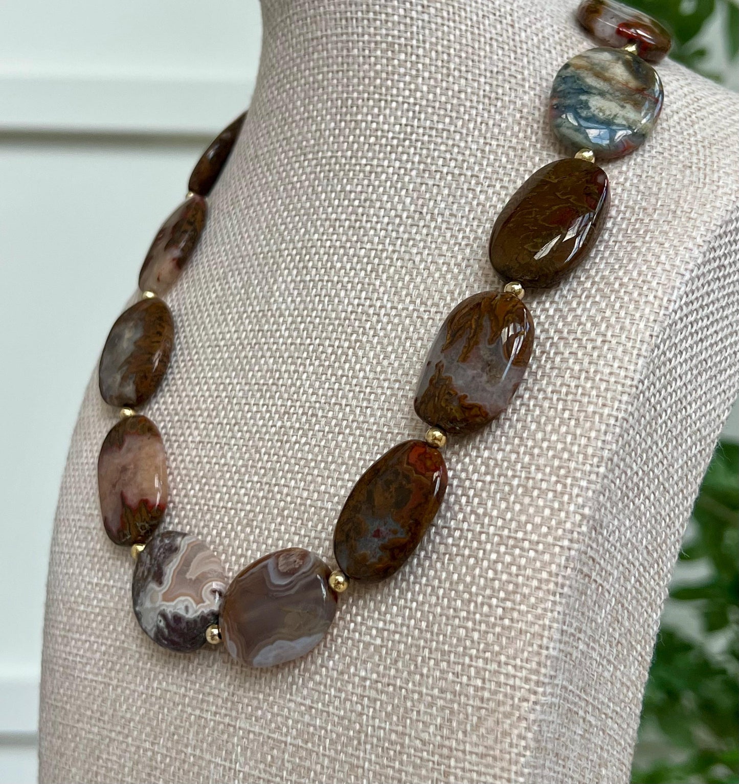 Moroccan Agate Beaded Necklace