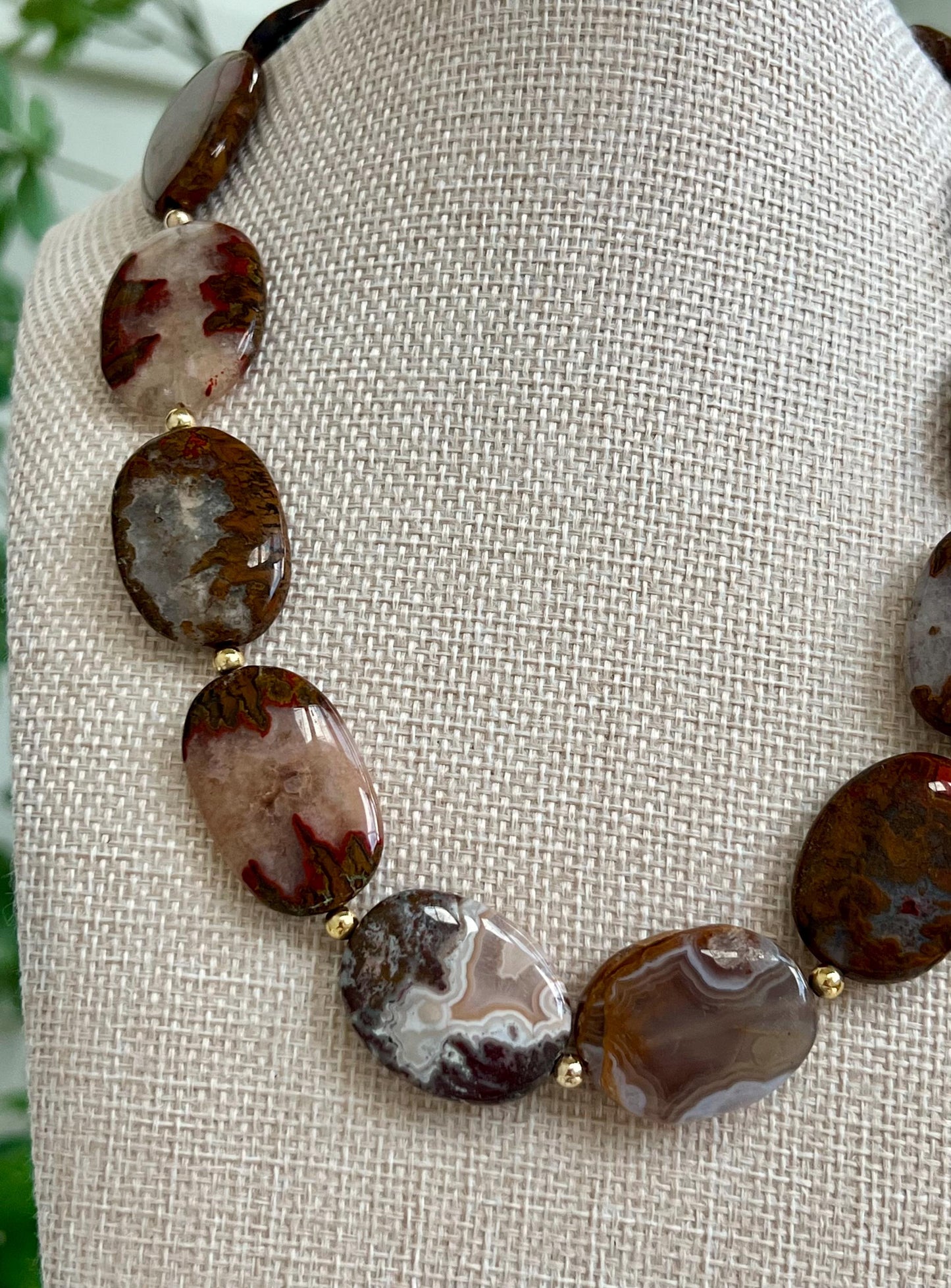 Moroccan Agate Beaded Necklace