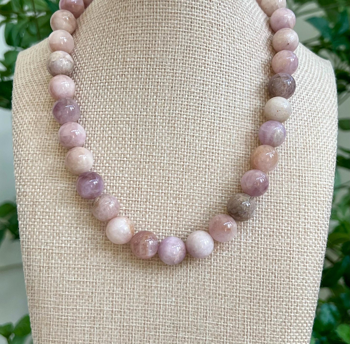 Kunzite Beaded Necklace