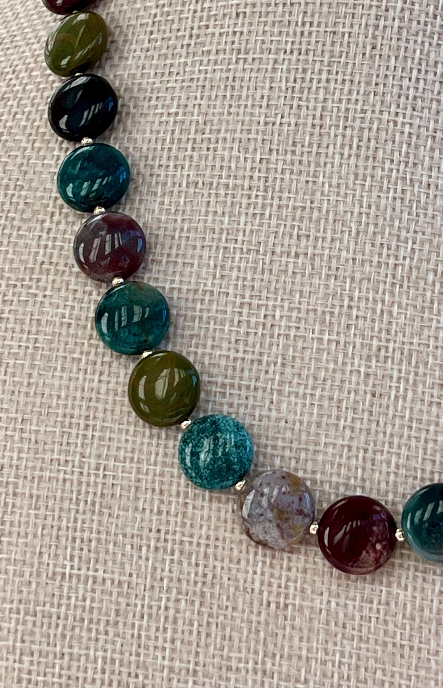 Kabamby Ocean Jasper Beaded Necklace