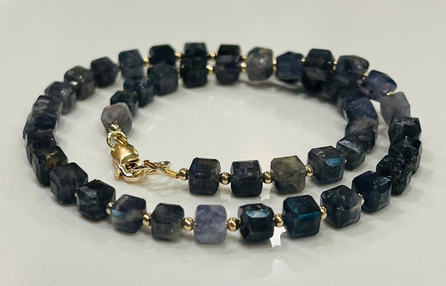 Iolite Beaded Necklace